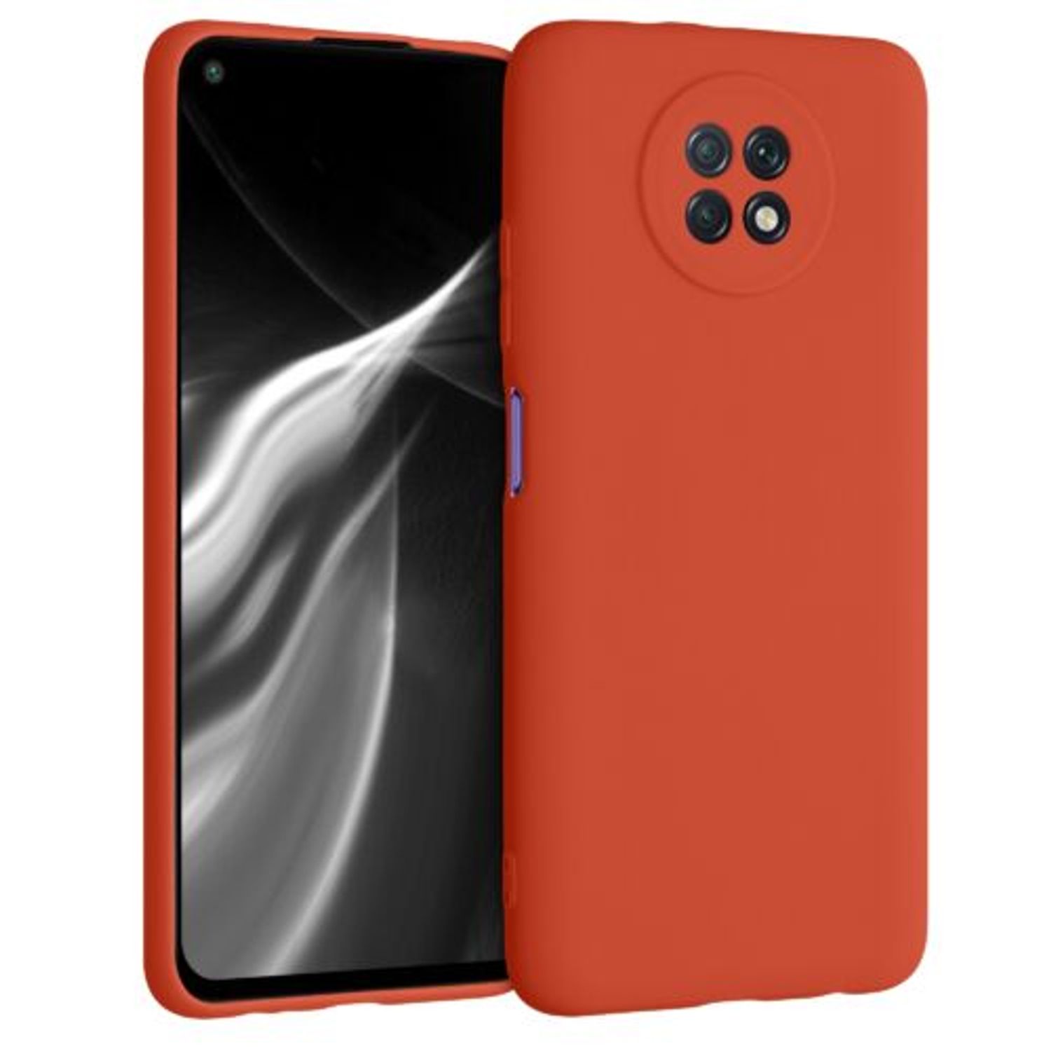Husa pentru Xiaomi Redmi Note 9T, Silicon, Portocaliu, 54216.218 fotografia produsului