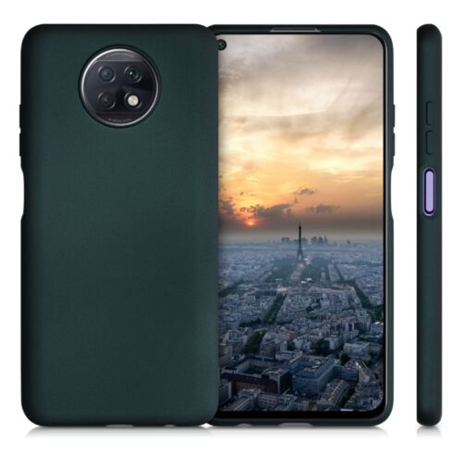 Husa pentru Xiaomi Redmi Note 9T, Silicon, Verde, 54218.14 fotografia produsului View 2 L