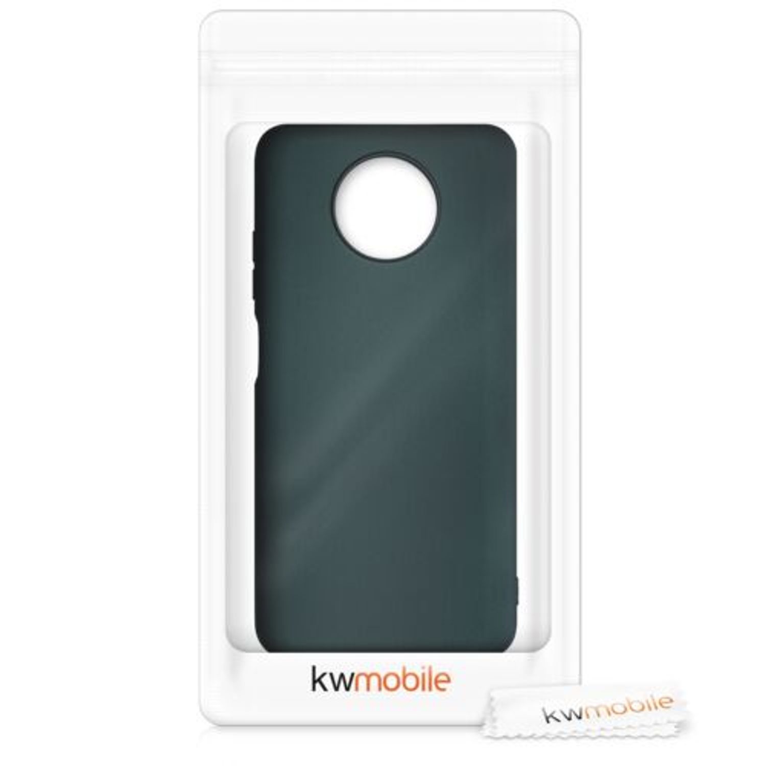 Husa pentru Xiaomi Redmi Note 9T, Silicon, Verde, 54218.14 fotografia produsului View 7 L