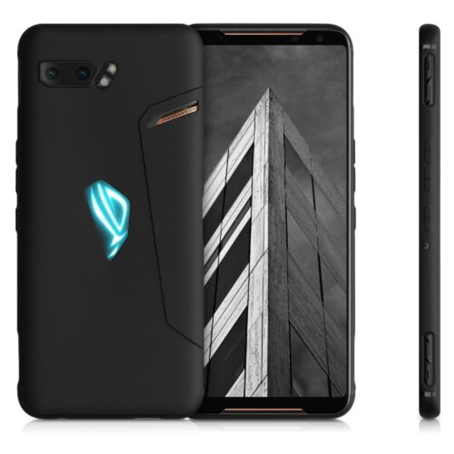 Husa pentru Asus Rog Phone II ZS660KL, Silicon, Negru, 50891.47 fotografia produsului View 2 L