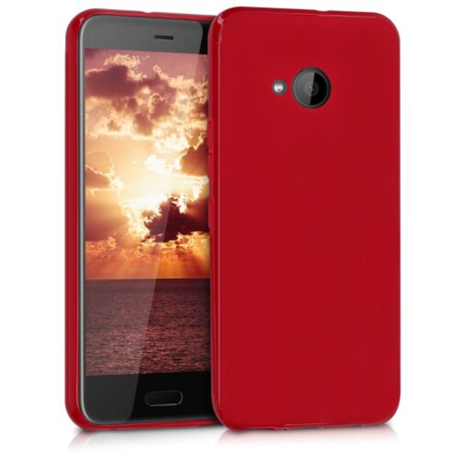 Husa pentru HTC U11 Life, Silicon, Rosu, 43432.51 fotografia produsului