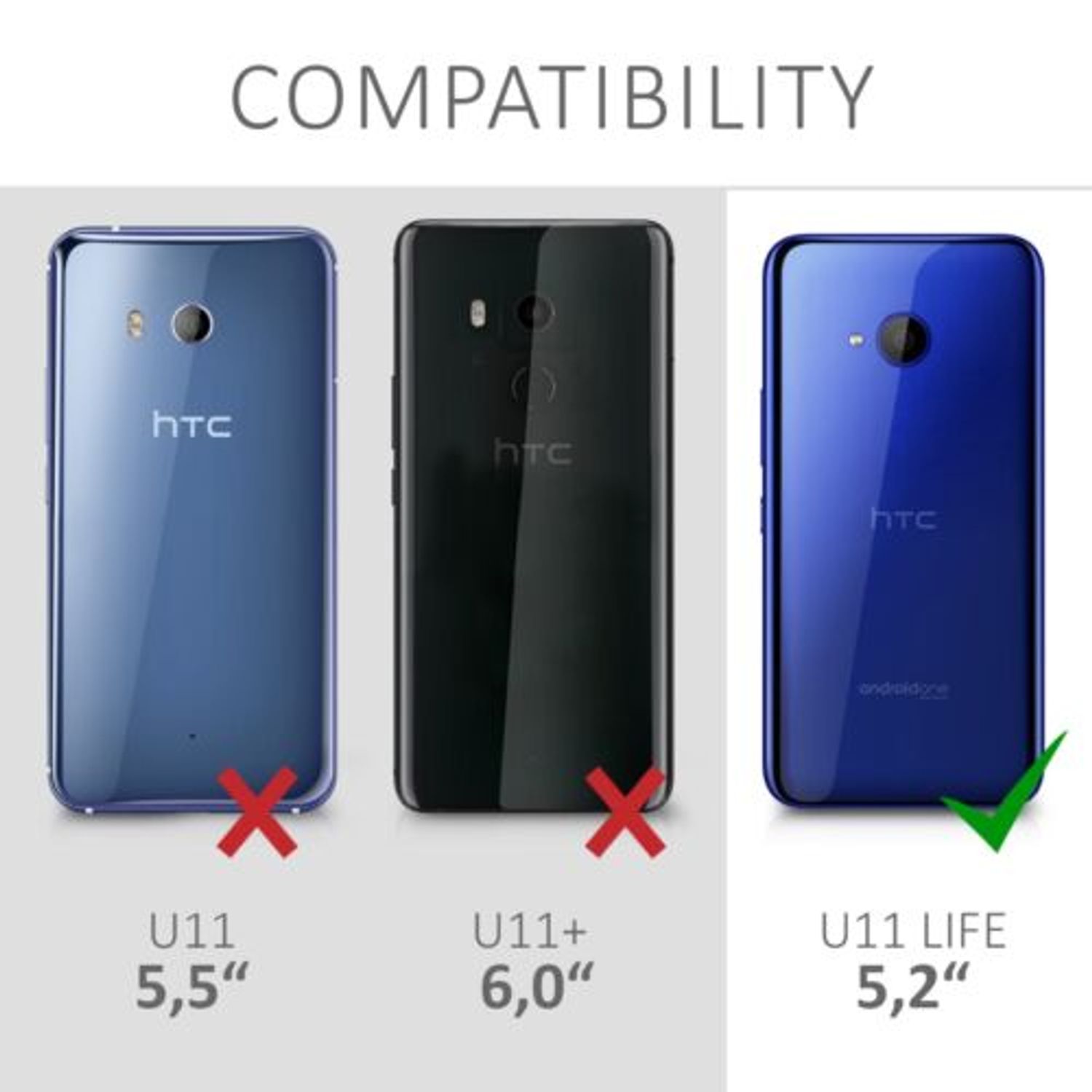 Husa pentru HTC U11 Life, Silicon, Rosu, 43432.51 fotografia produsului View 4 L