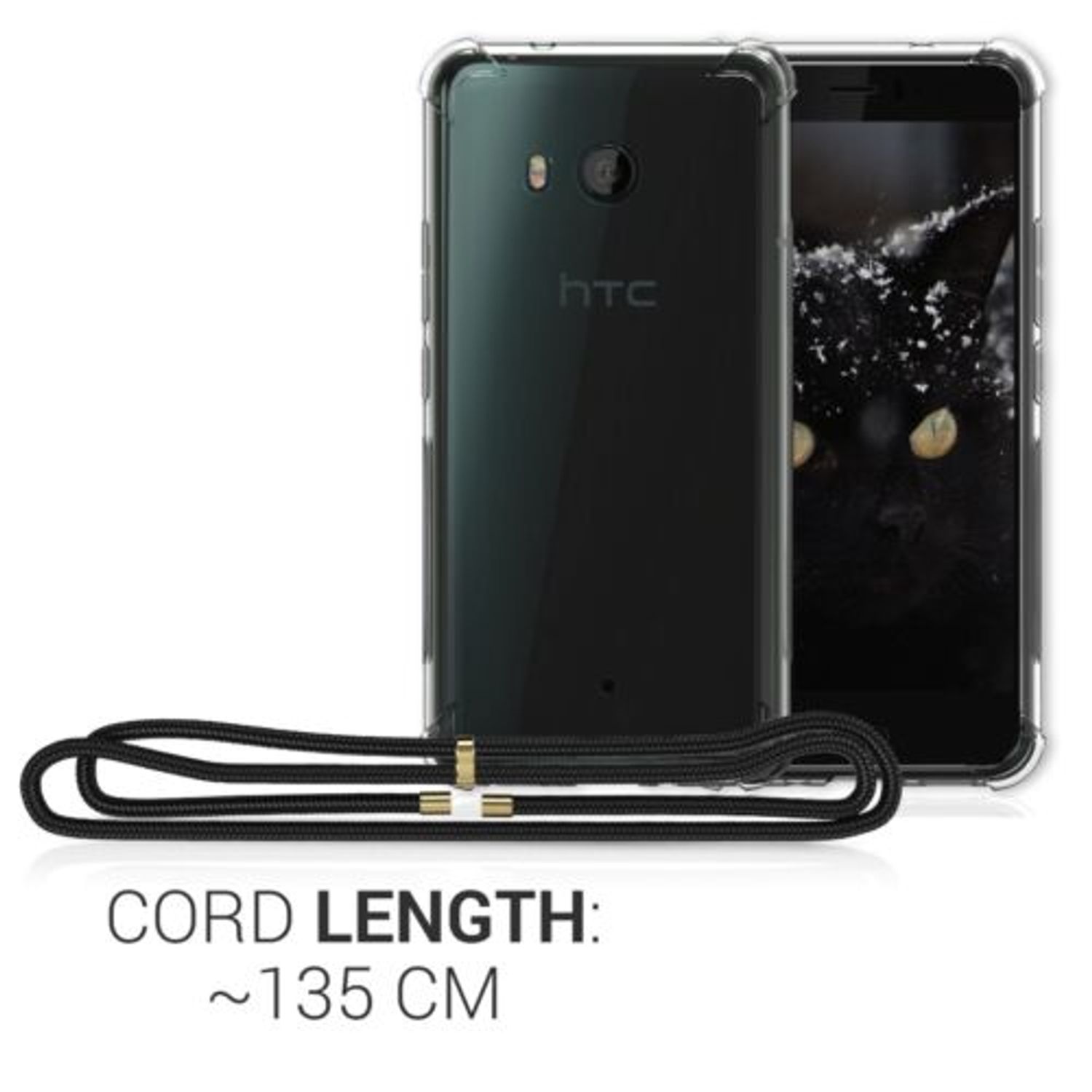 Husa pentru HTC U11, Silicon, Transparent, 48637.03 fotografia produsului View 4 L