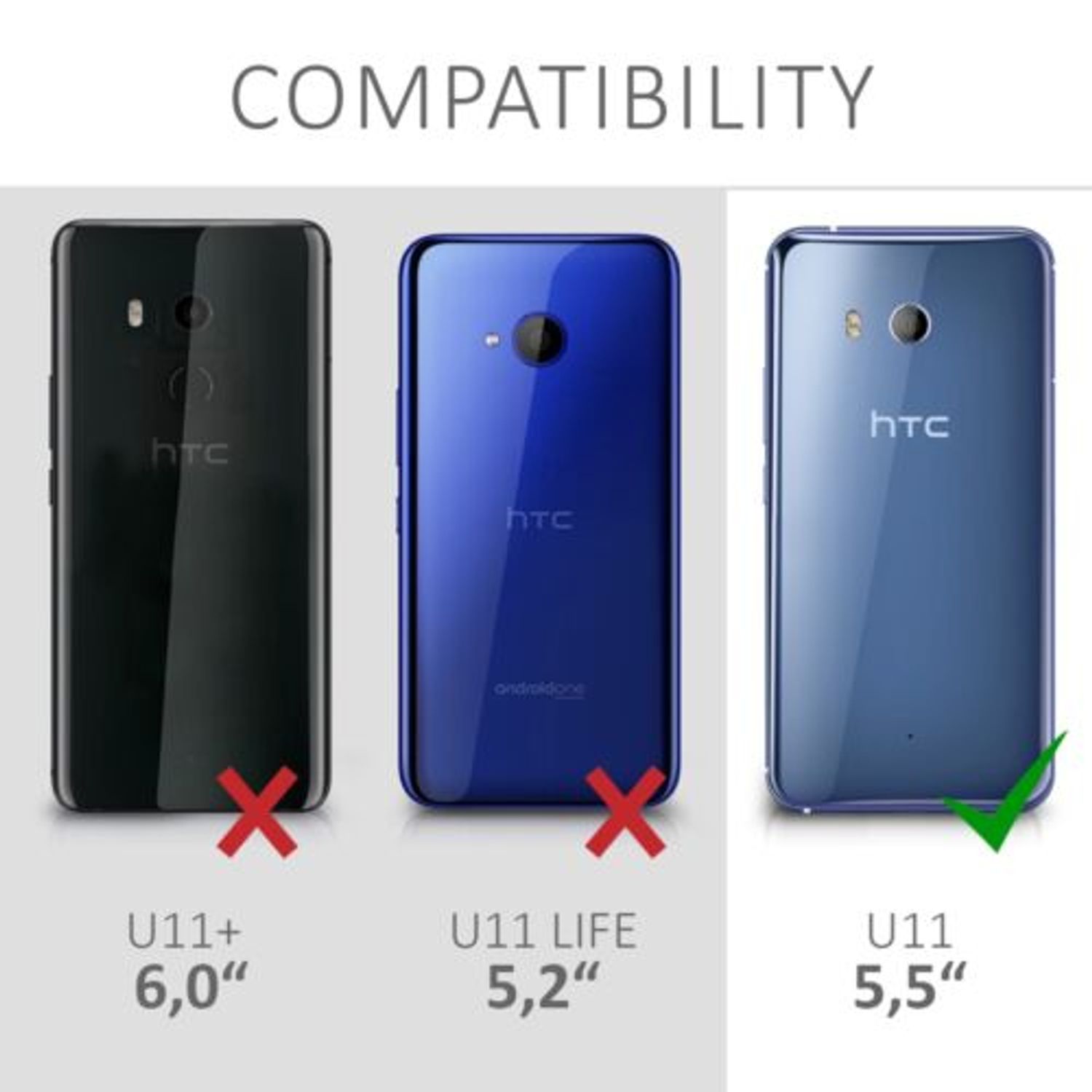 Husa pentru HTC U11, Silicon, Transparent, 48637.03 fotografia produsului View 6 L