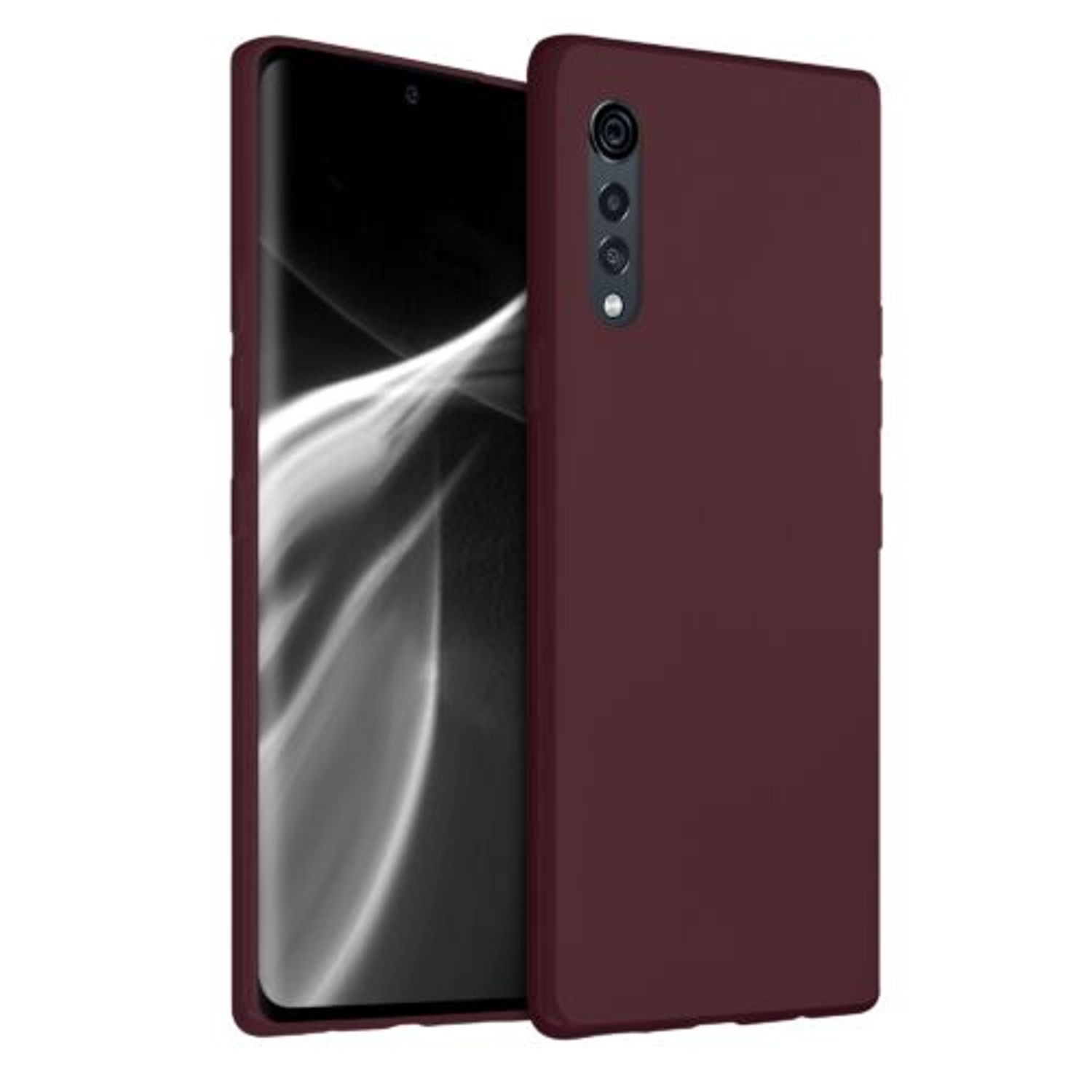 Husa pentru LG Velvet, Silicon, Violet, 52532.183 fotografia produsului