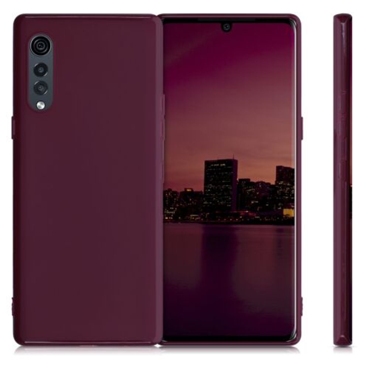 Husa pentru LG Velvet, Silicon, Violet, 52532.187 fotografia produsului View 2 L