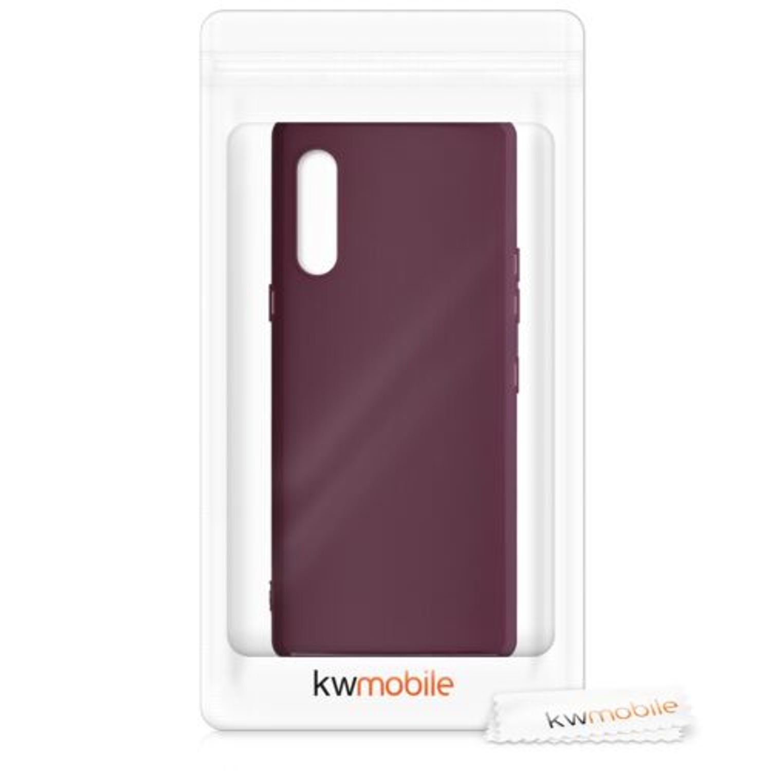 Husa pentru LG Velvet, Silicon, Violet, 52532.187 fotografia produsului View 7 L
