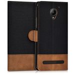 Husa pentru Lenovo Vibe C2, Textil, Maro, 40503.02 fotografia produsului View 3 S