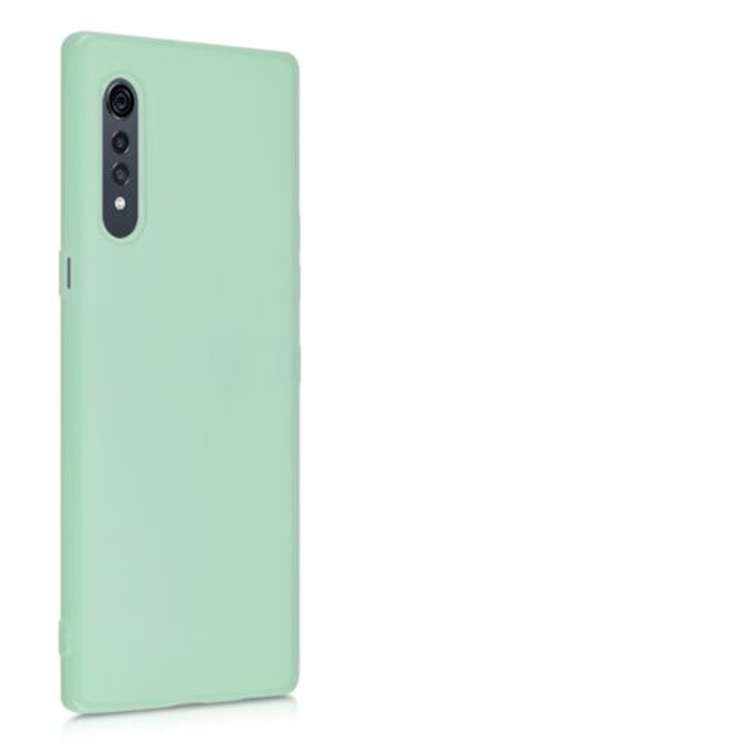 Husa pentru LG Velvet, Silicon, Verde, 52532.50 fotografia produsului View 7 L