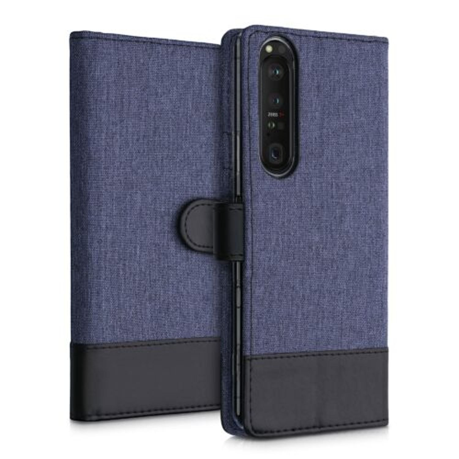 Husa pentru Sony Xperia 1 III, Textil, Albastru, 55130.17 fotografia produsului View 4 L