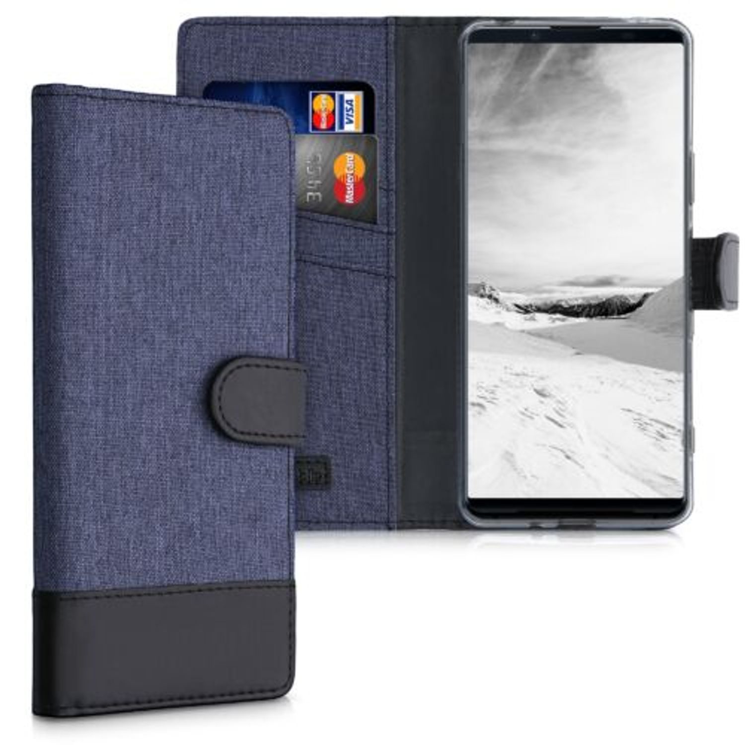 Husa pentru Sony Xperia 1 III, Textil, Albastru, 55130.17 fotografia produsului