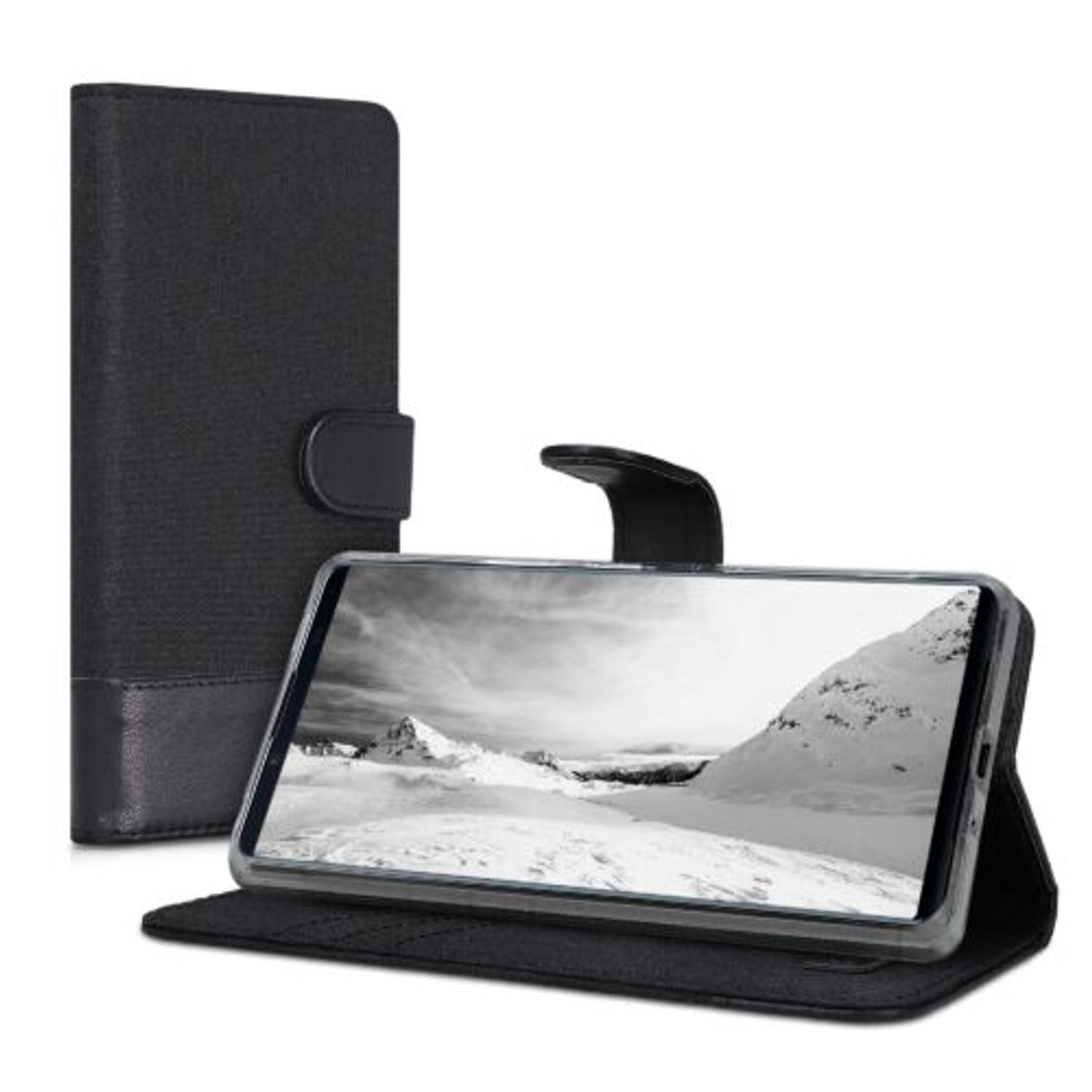 Husa pentru Sony Xperia 1 III, Textil, Negru, 55130.73 fotografia produsului View 2 L