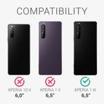 Husa pentru Sony Xperia 1 III, Textil, Negru, 55130.73 fotografia produsului View 6 S