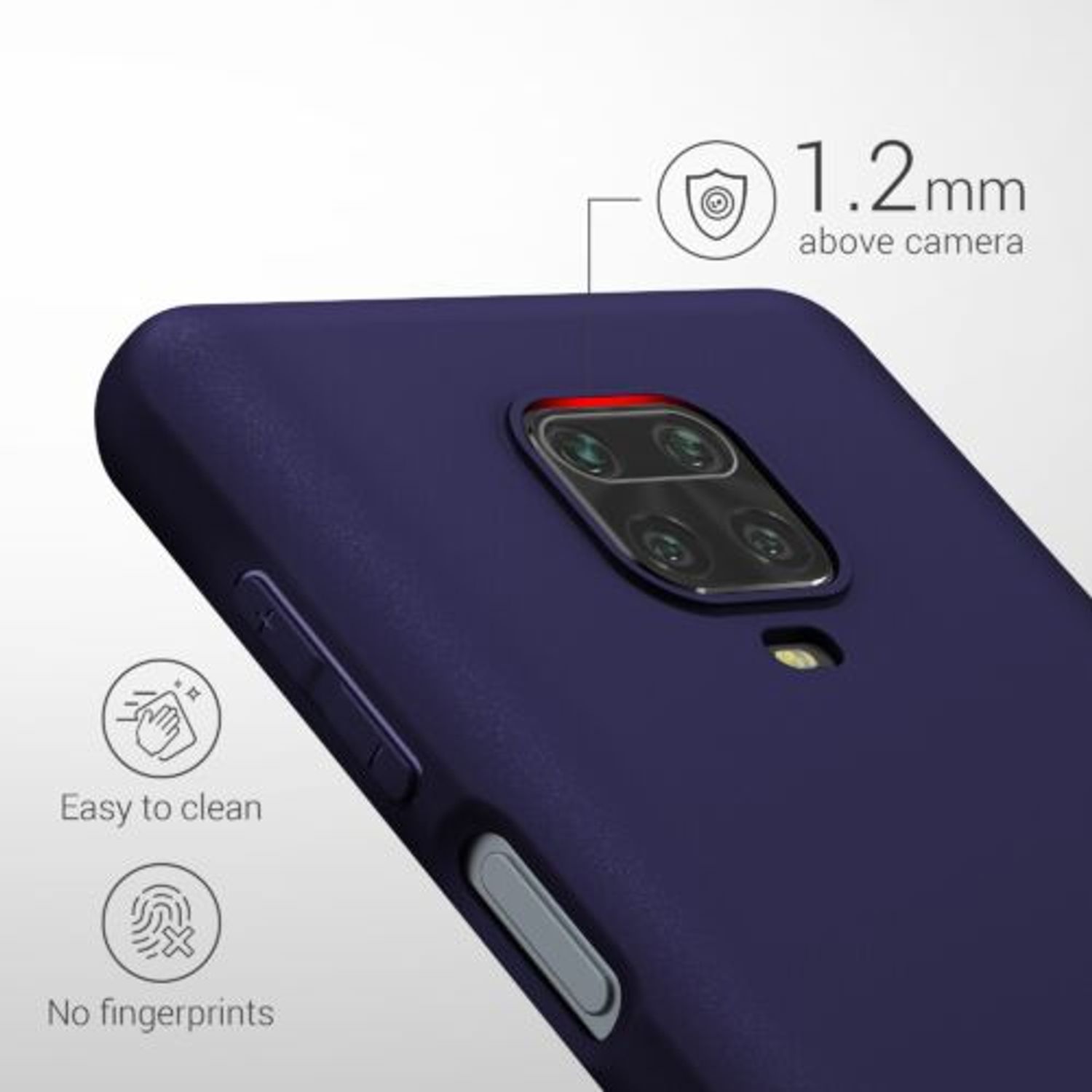 Husa pentru Xiaomi Redmi Note 9S/Redmi Note 9 Pro/Redmi Note 9 Pro Max, Silicon, Albastru, 52140.182 fotografia produsului View 4 L
