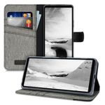 Husa pentru Sony Xperia 10 III, Textil, Gri, 55131.22 fotografia produsului View 3 S