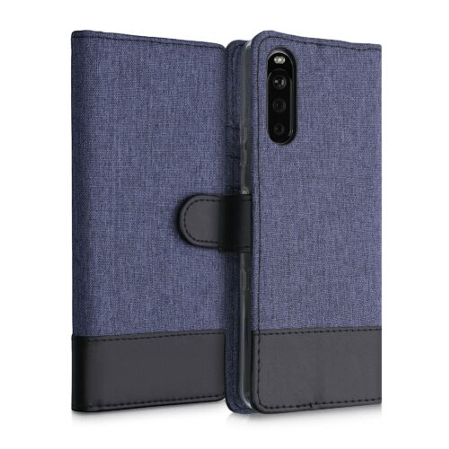 Husa pentru Sony Xperia 10 III, Textil, Albastru, 55131.17 fotografia produsului View 6 L