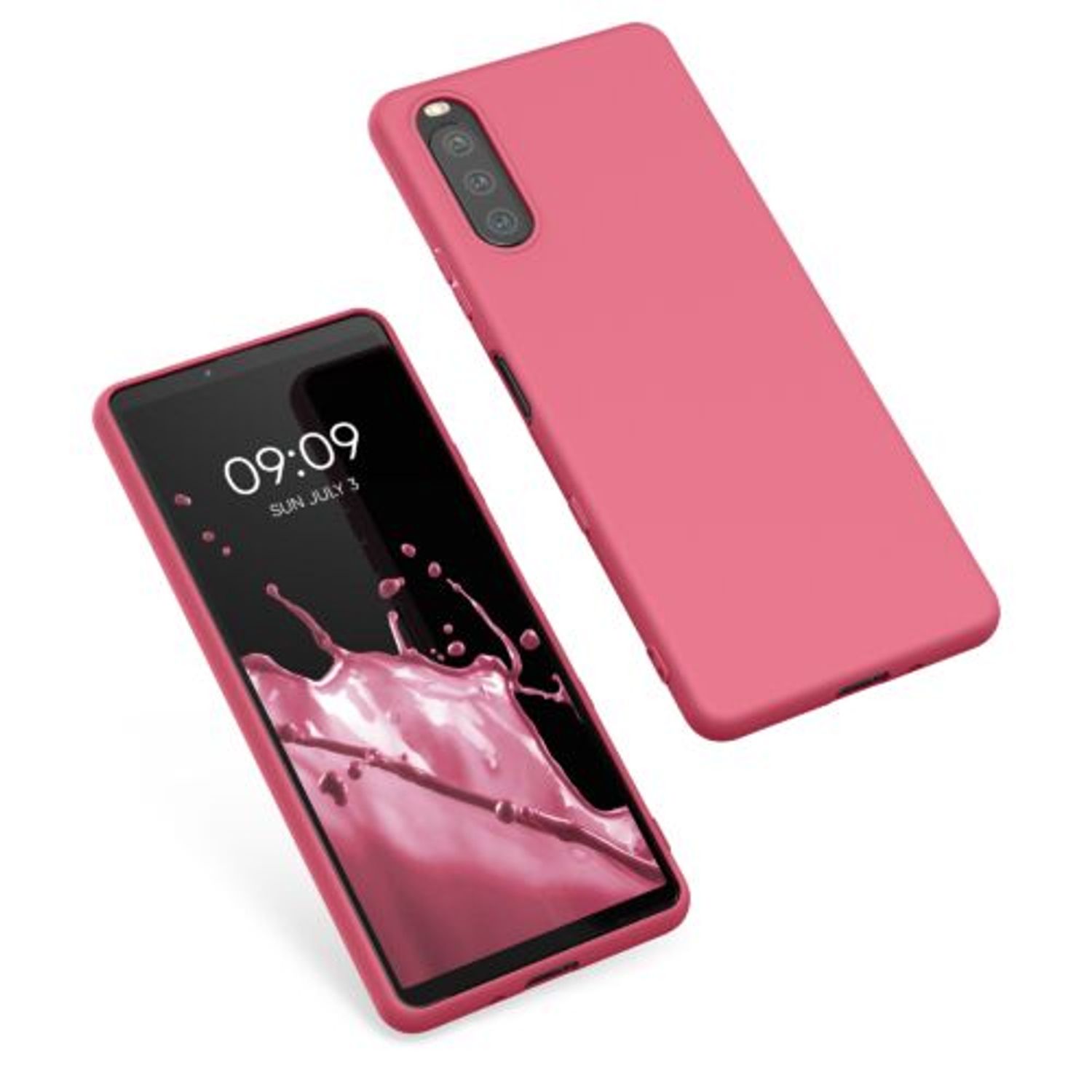 Husa pentru Sony Xperia 10 III, Silicon, Roz, 54754.219 fotografia produsului View 2 L