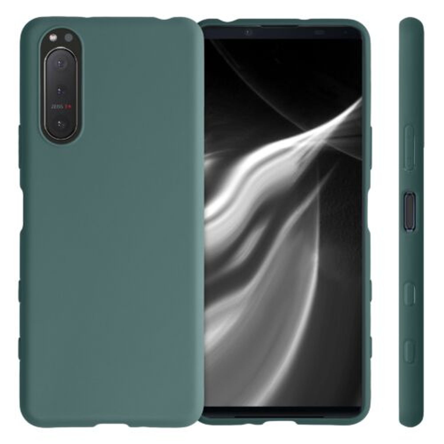 Husa pentru Sony Xperia 5 II, Silicon, Verde, 51531.171 fotografia produsului View 2 L