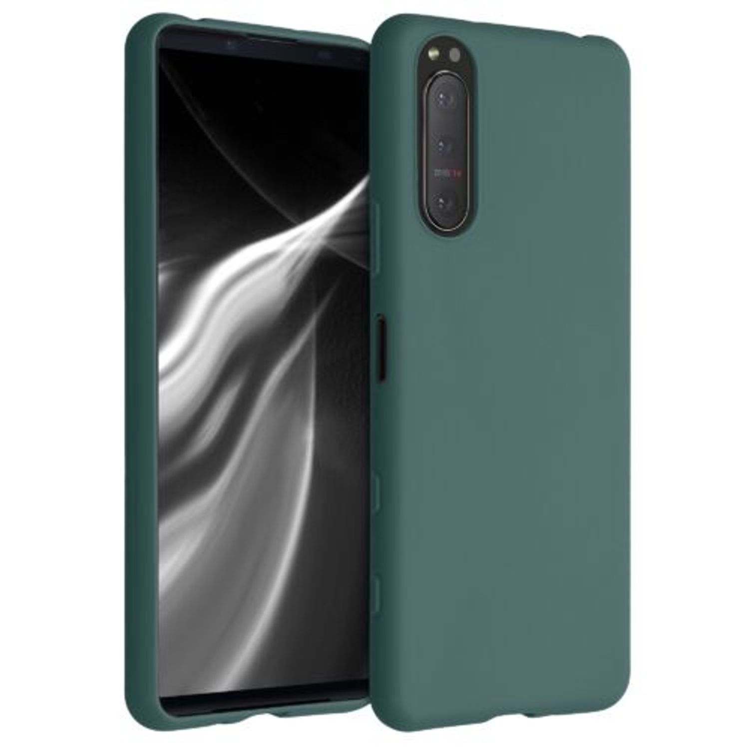 Husa pentru Sony Xperia 5 II, Silicon, Verde, 51531.171 fotografia produsului