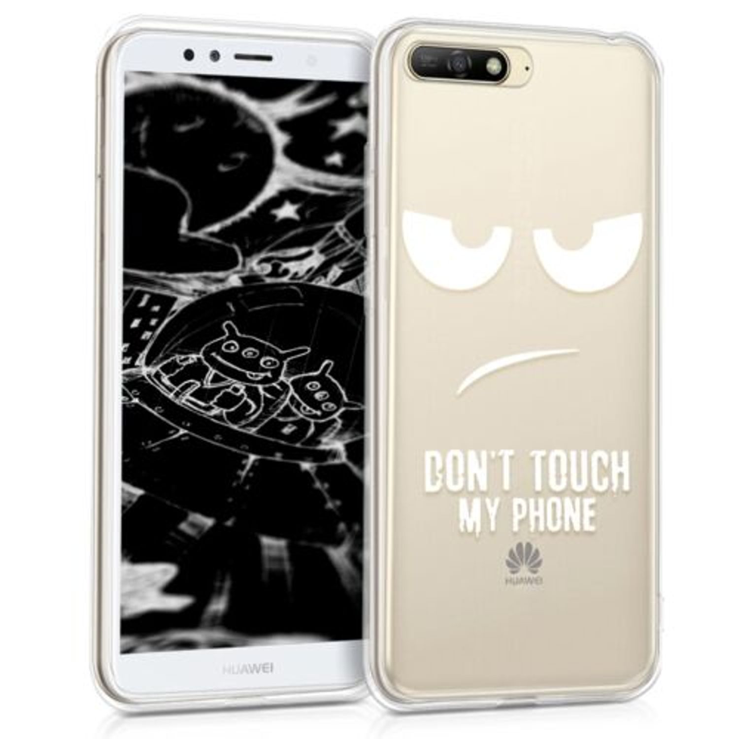 Husa pentru Huawei Y6 (2018), Silicon, Alb, 44877.03 fotografia produsului