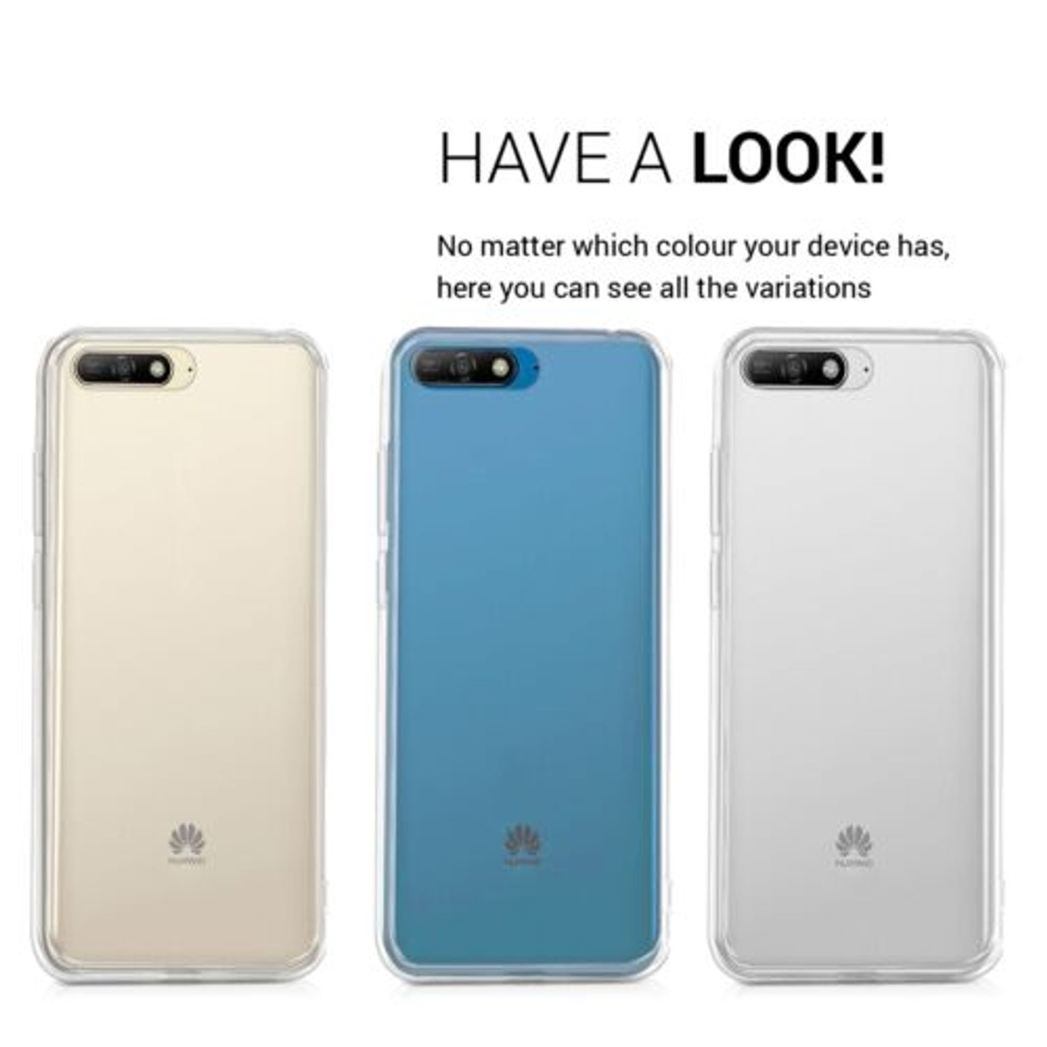 Husa pentru Huawei Y6 (2018), Silicon, Alb, 44877.03 fotografia produsului View 6 L