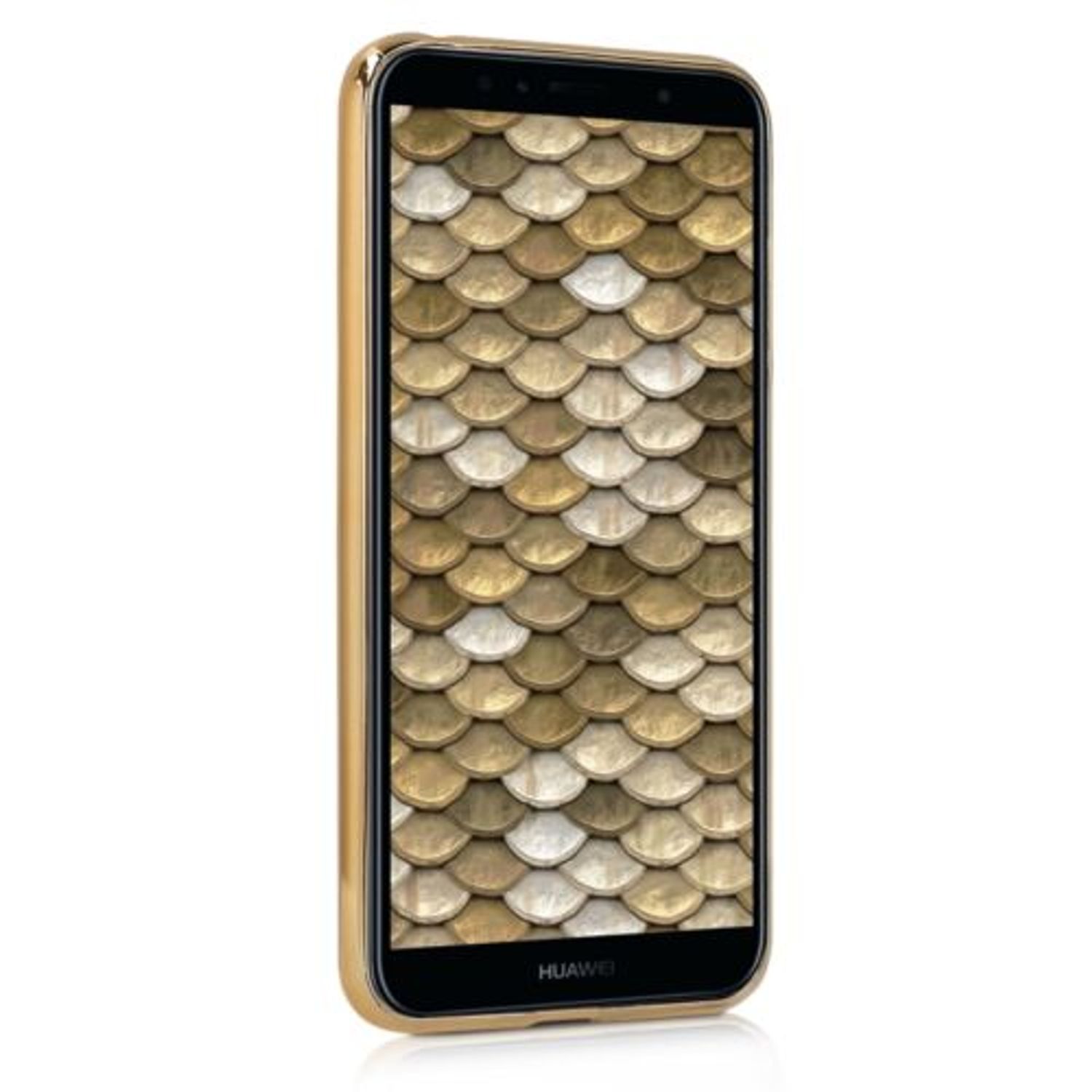Husa pentru Huawei Y6 (2018), Silicon, Gold, 45286.01 fotografia produsului View 3 L
