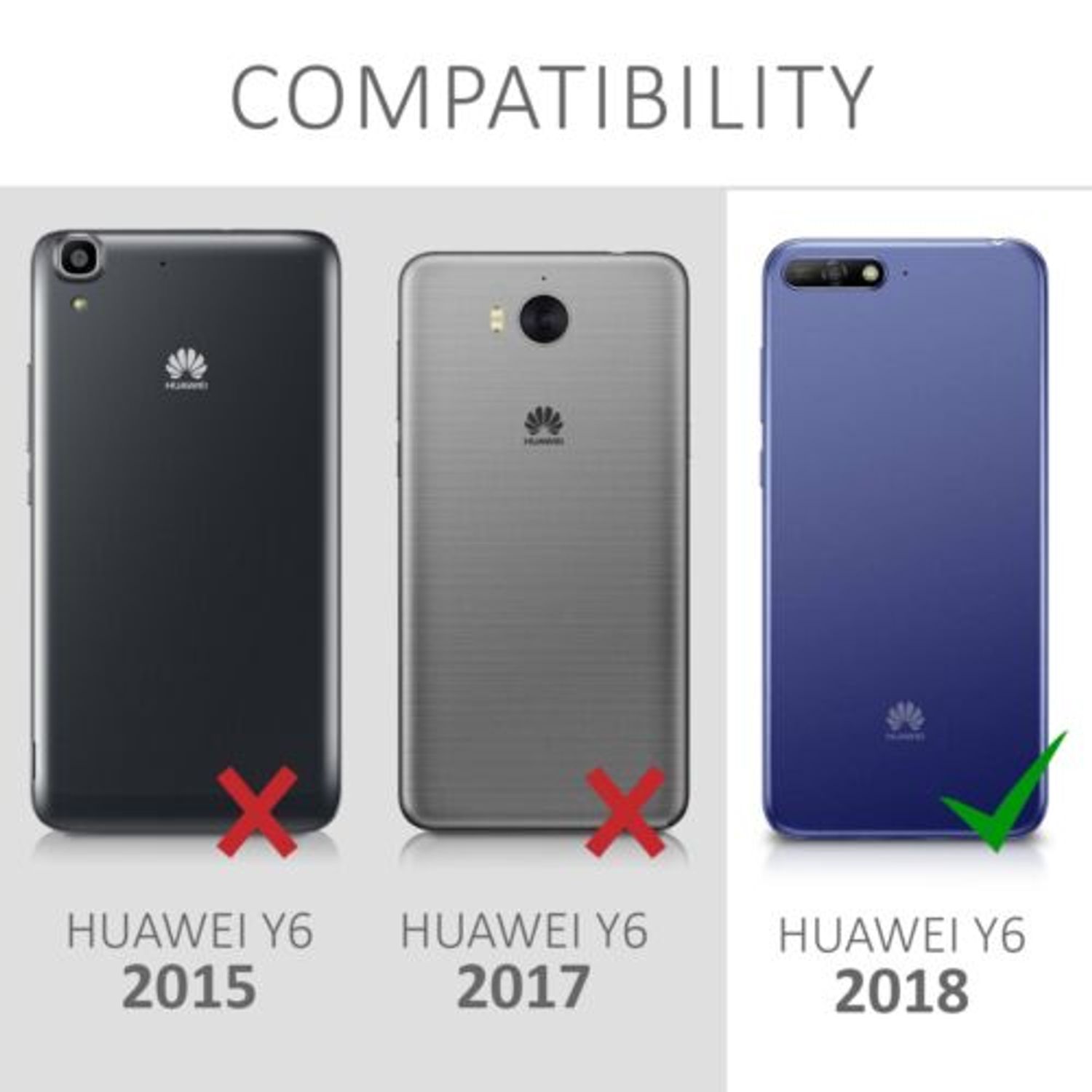 Husa pentru Huawei Y6 (2018), Silicon, Gold, 45286.01 fotografia produsului View 6 L