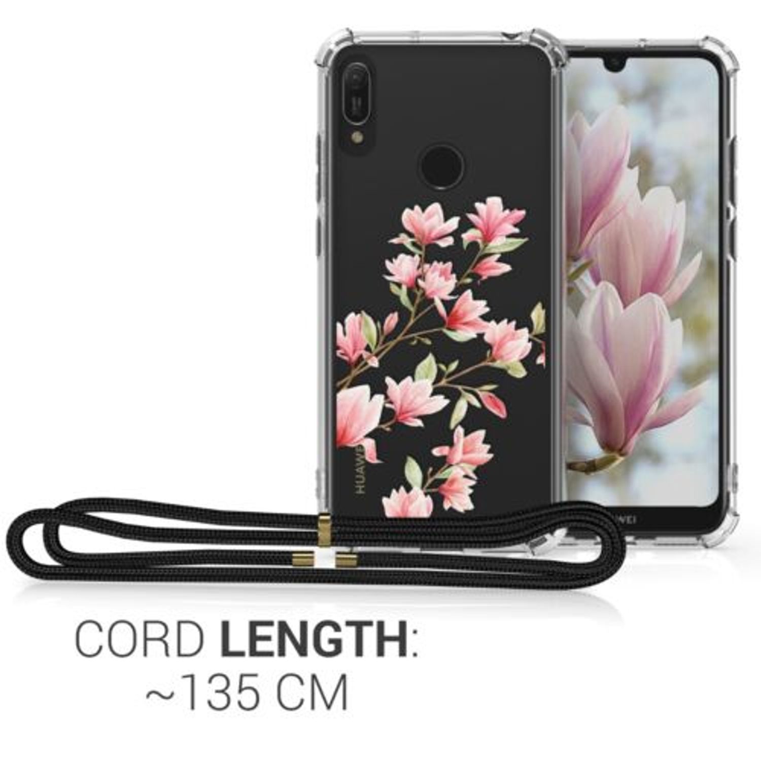 Husa pentru Huawei Y6 (2019), Silicon, Roz, 49644.02 fotografia produsului View 3 L