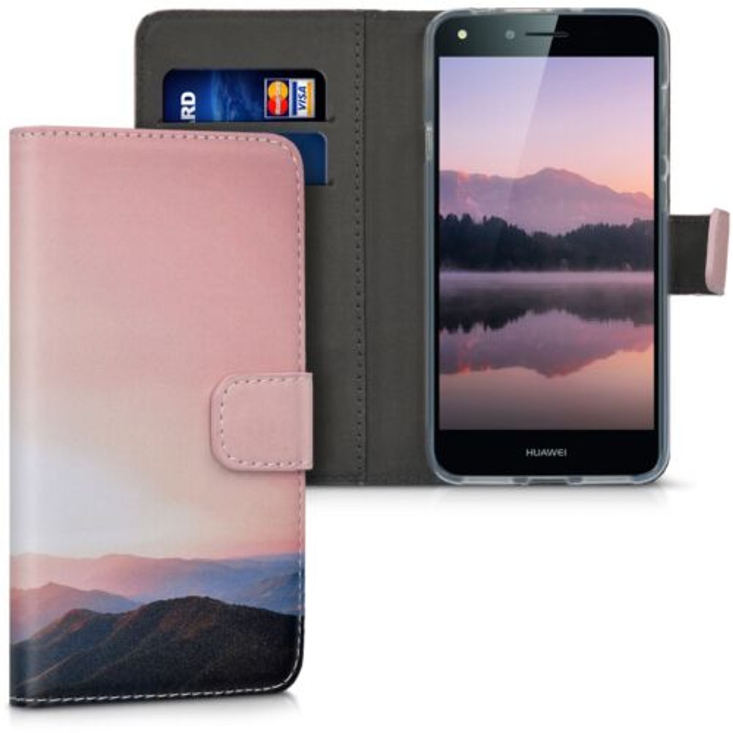 Husa pentru Huawei Y6II Compact, Piele ecologica, Multicolor, 39893.04 fotografia produsului