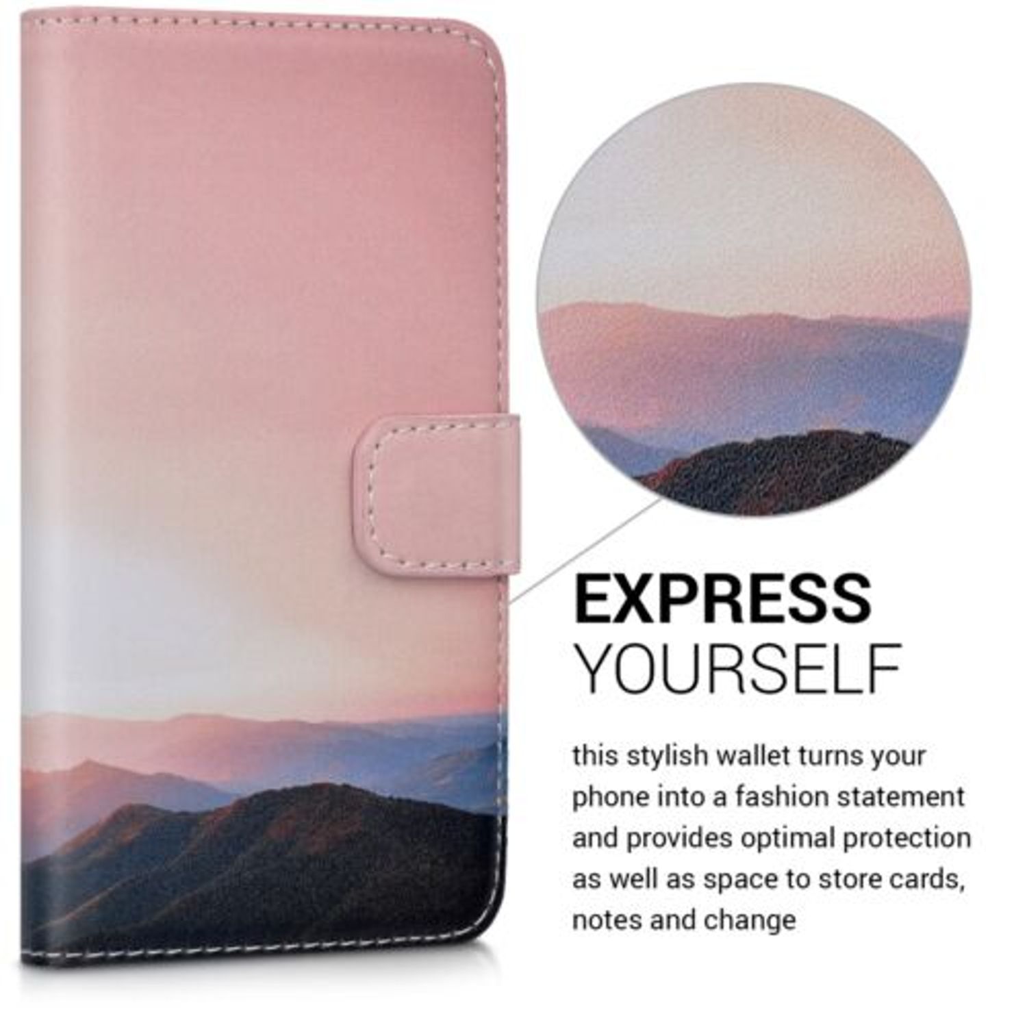 Husa pentru Huawei Y6II Compact, Piele ecologica, Multicolor, 39893.04 fotografia produsului View 3 L
