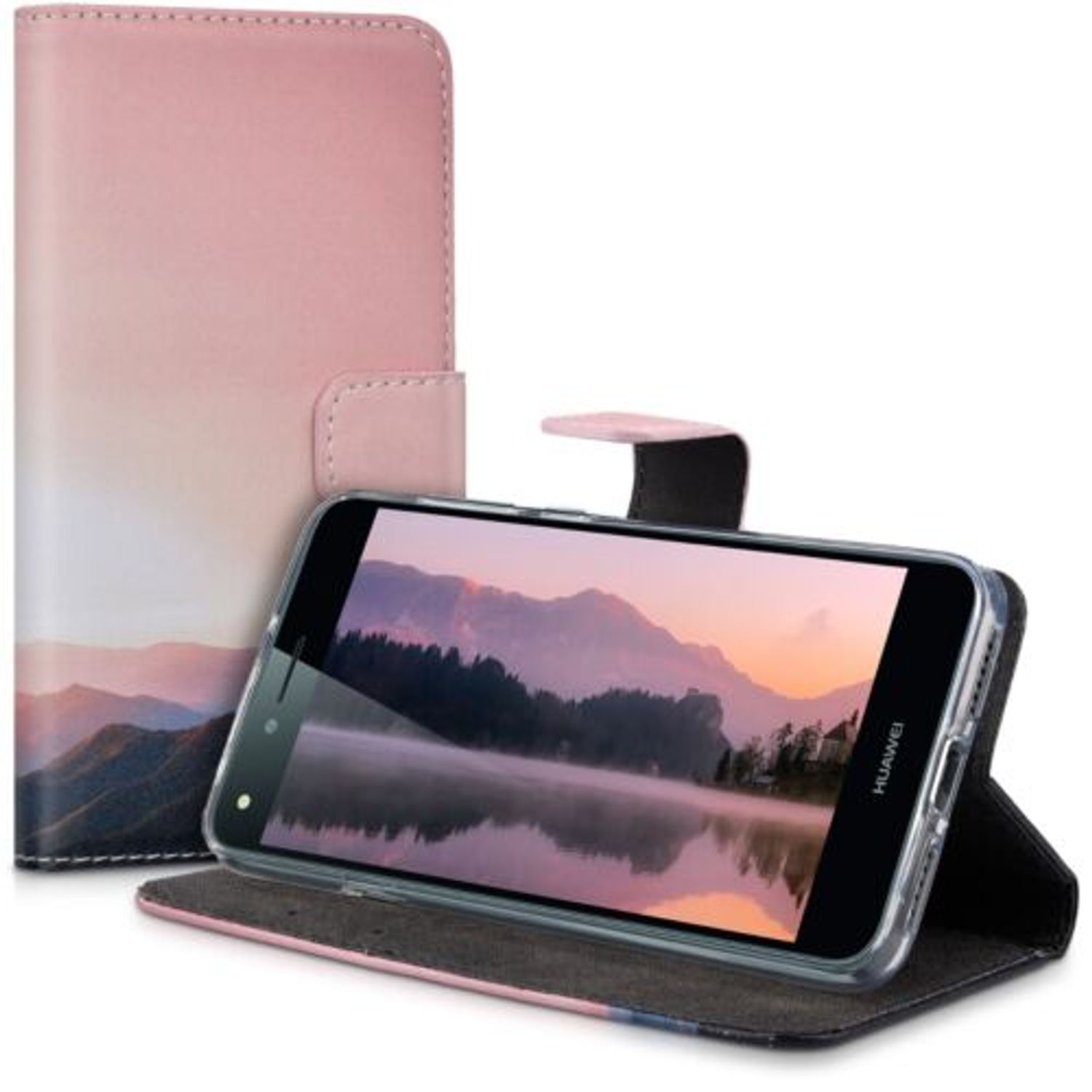 Husa pentru Huawei Y6II Compact, Piele ecologica, Multicolor, 39893.04 fotografia produsului View 2 L