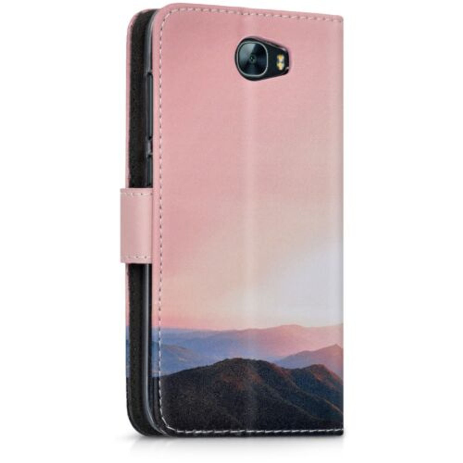 Husa pentru Huawei Y6II Compact, Piele ecologica, Multicolor, 39893.04 fotografia produsului View 5 L