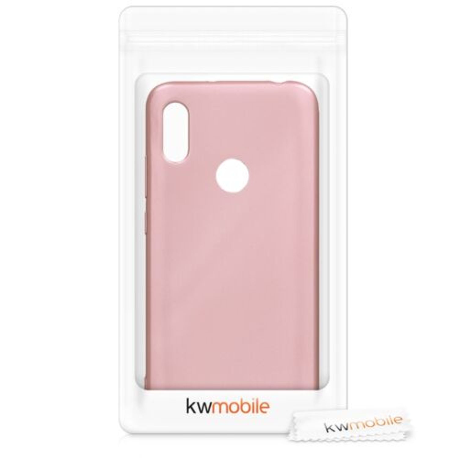 Husa pentru Huawei Y6 (2019), Silicon, Rose Gold, 48123.31 fotografia produsului View 8 L