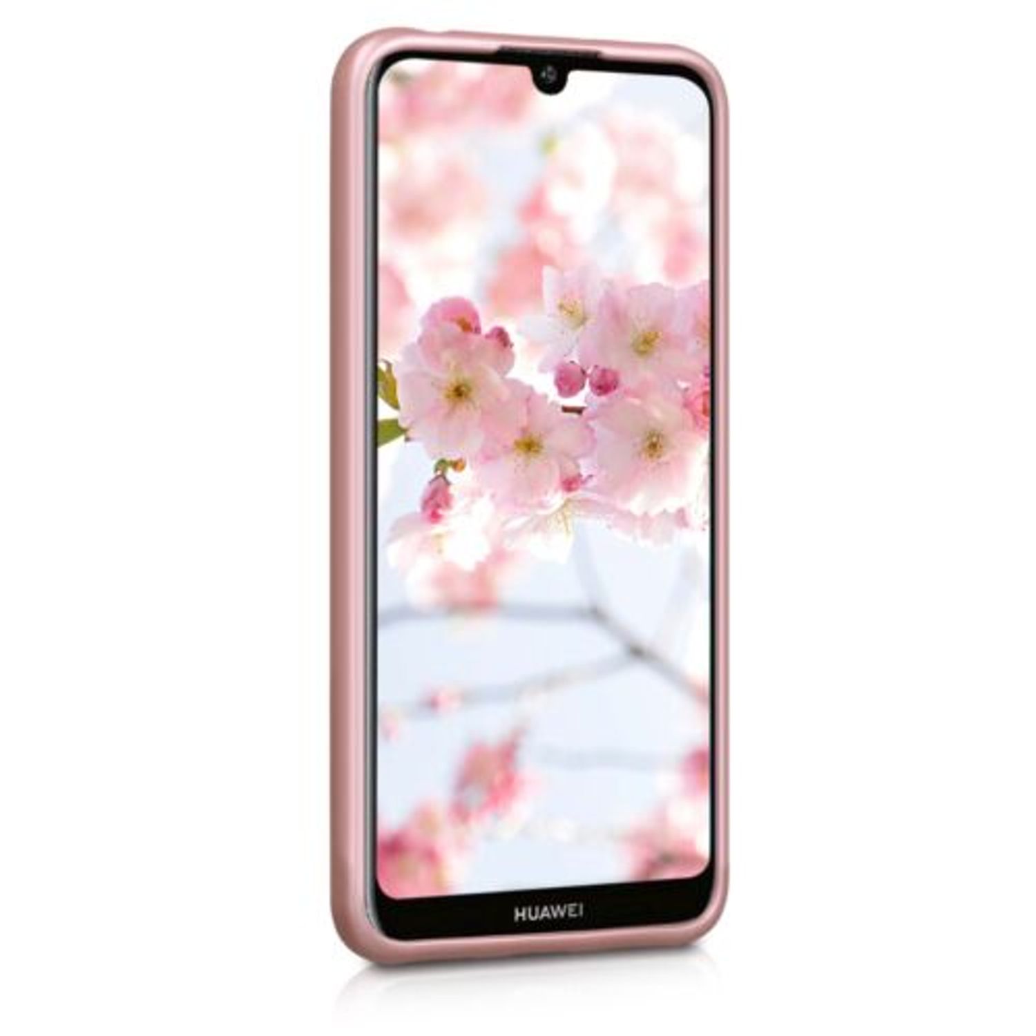 Husa pentru Huawei Y6 (2019), Silicon, Rose Gold, 48123.31 fotografia produsului View 4 L