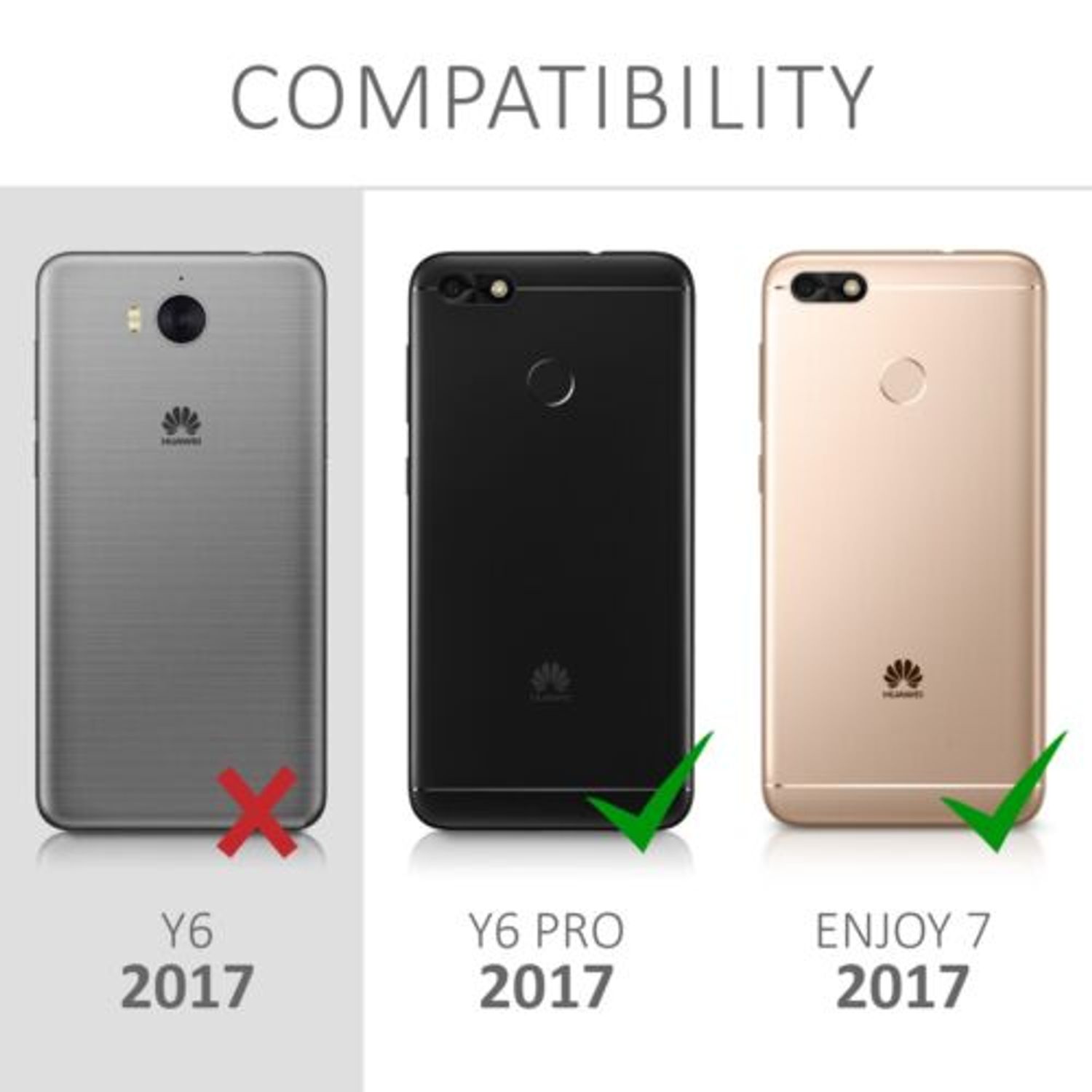 Husa pentru Huawei Y6 Pro (2017), Textil, Gri, 42776.01 fotografia produsului View 5 L