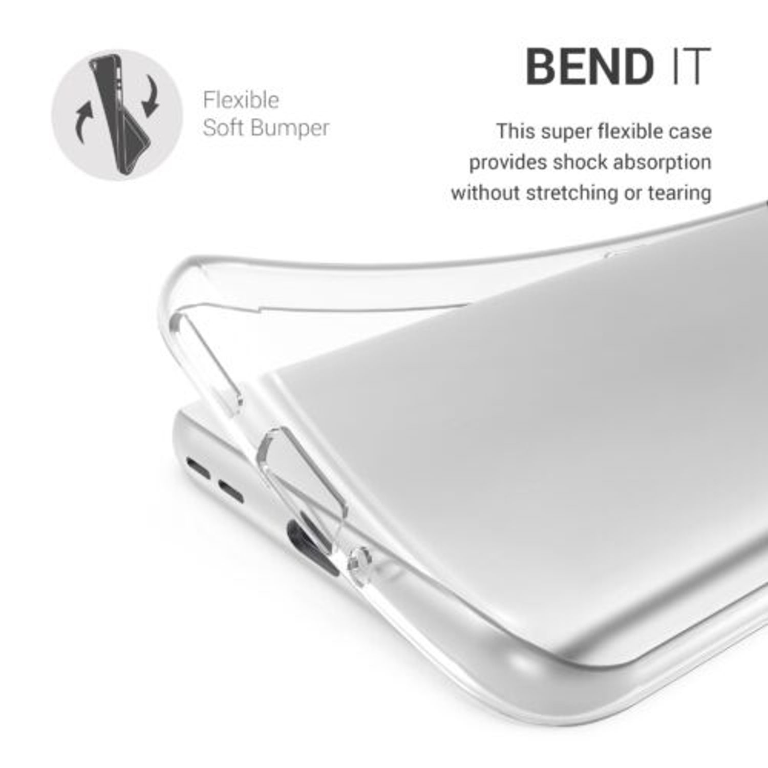 Husa pentru Asus Zenfone 8, Silicon, Transparent, 55258.03 fotografia produsului View 3 L