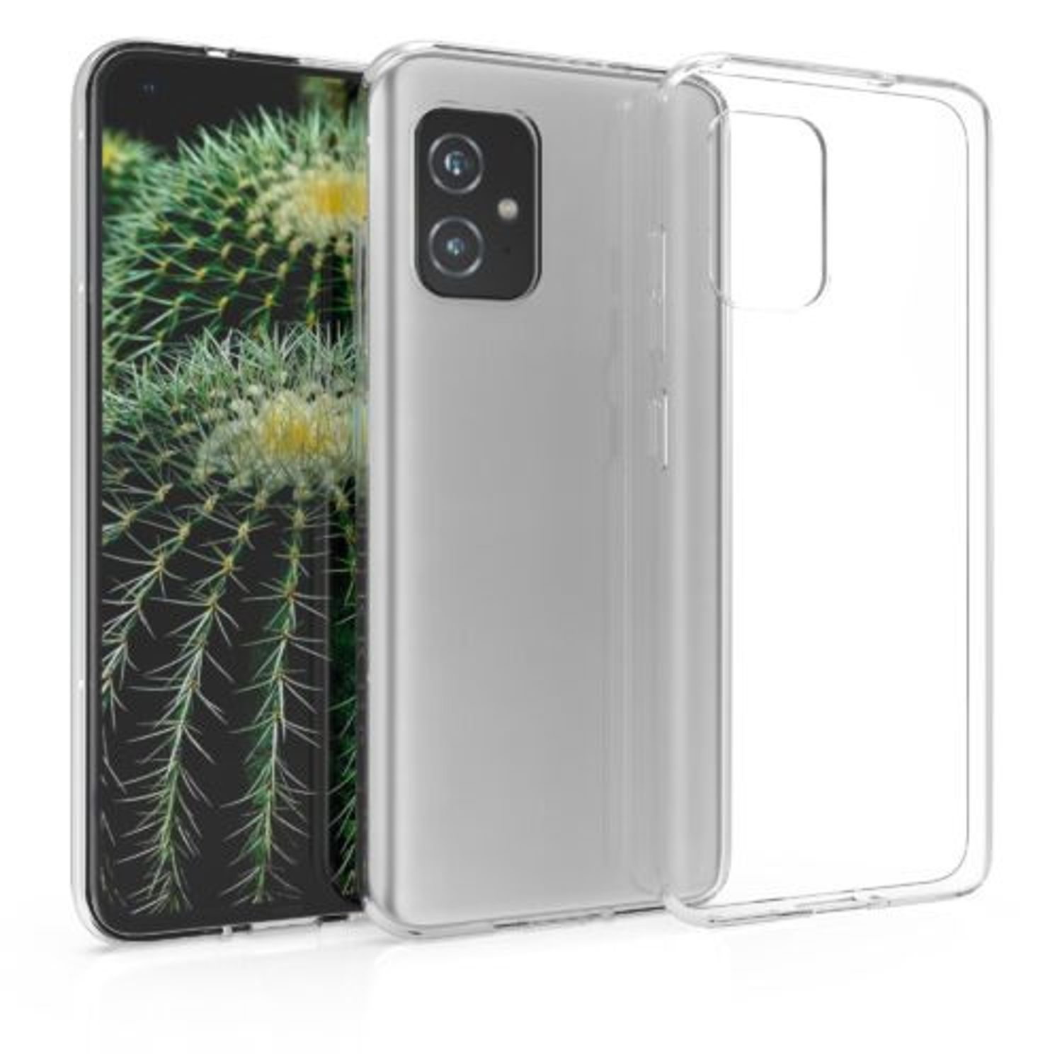 Husa pentru Asus Zenfone 8, Silicon, Transparent, 55258.03 fotografia produsului View 2 L
