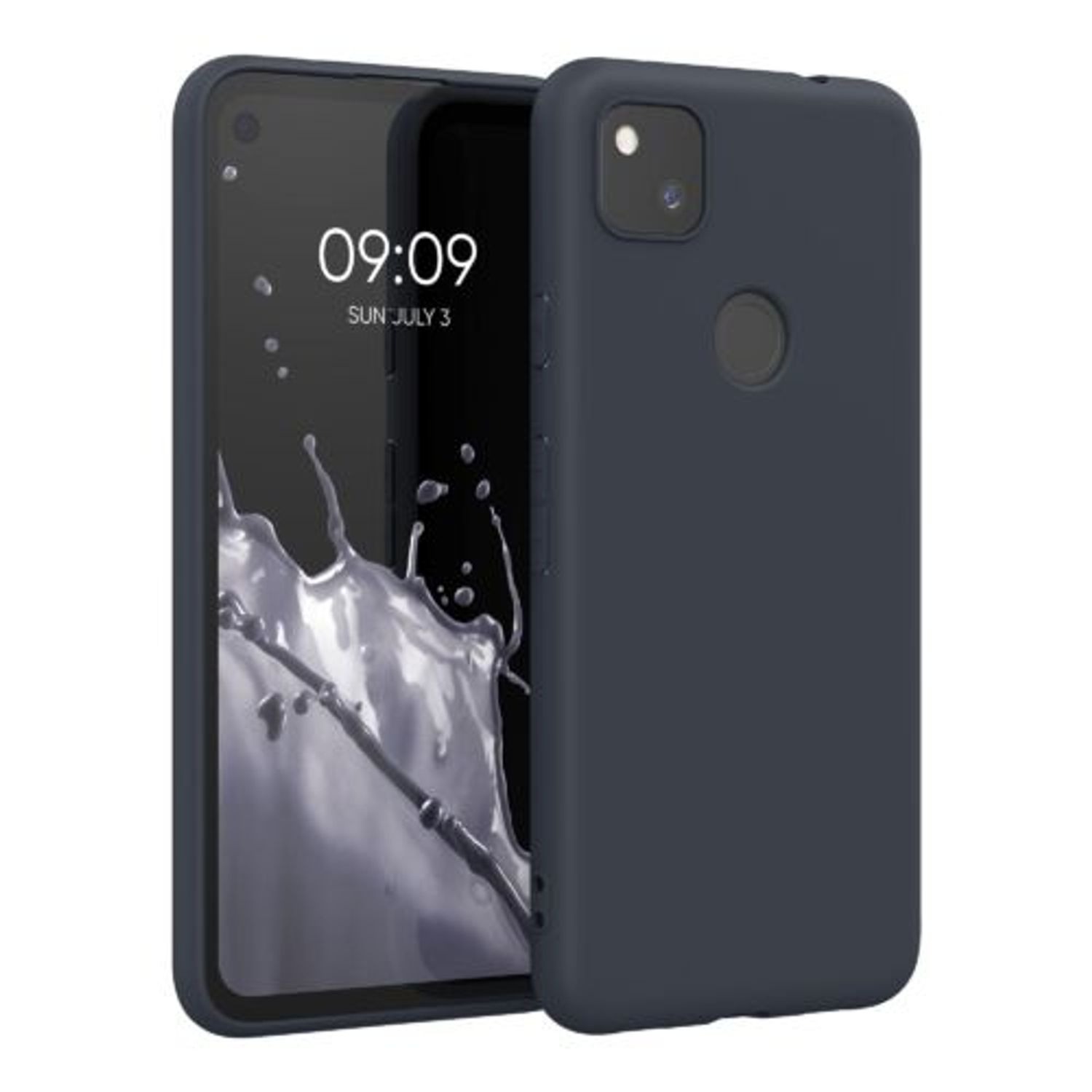 Husa pentru Google Pixel 4a, Silicon, Albastru, 52357.186 fotografia produsului