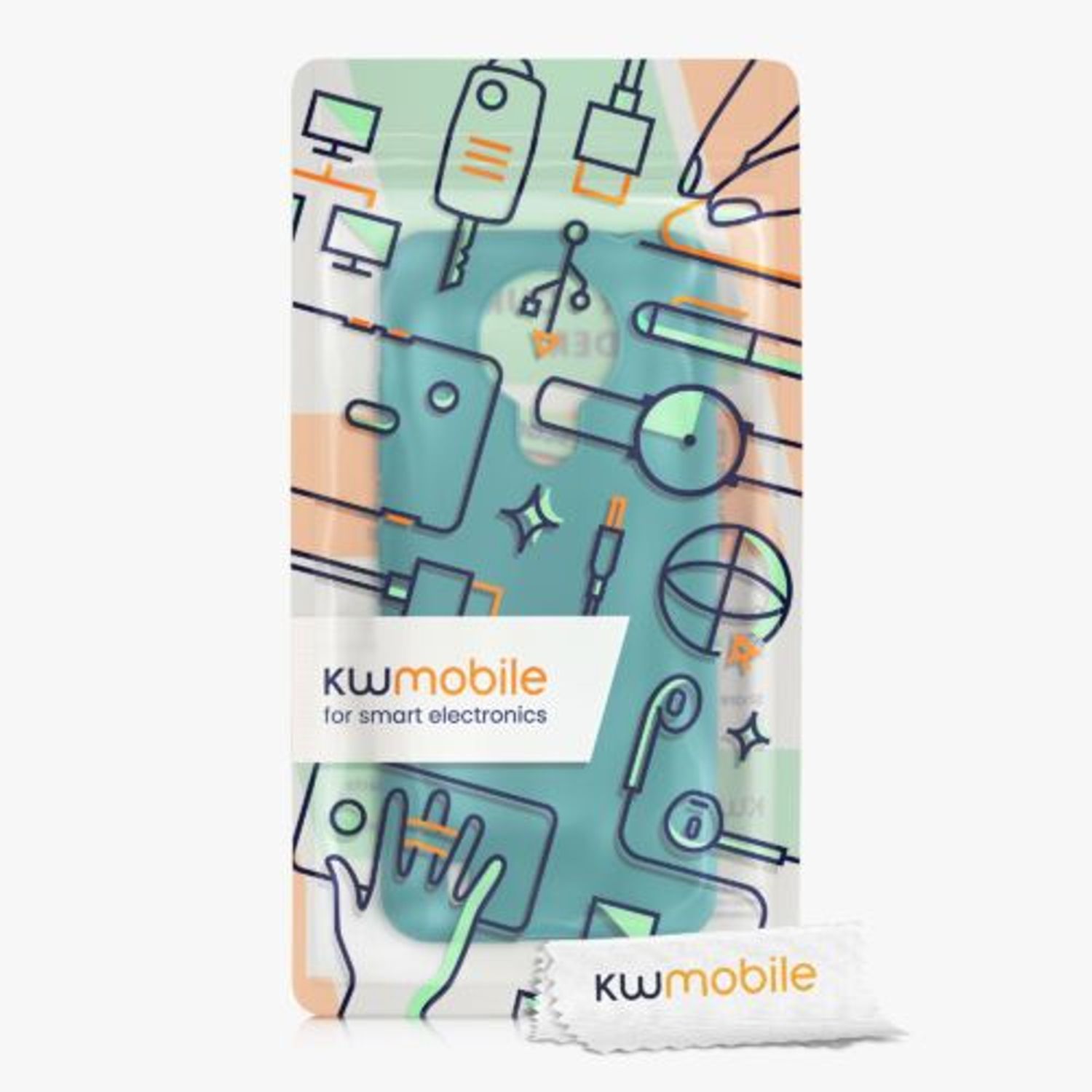 Husa pentru Nokia 1.4, Silicon, Verde, 54468.57, Kwmobile fotografia produsului View 3 L