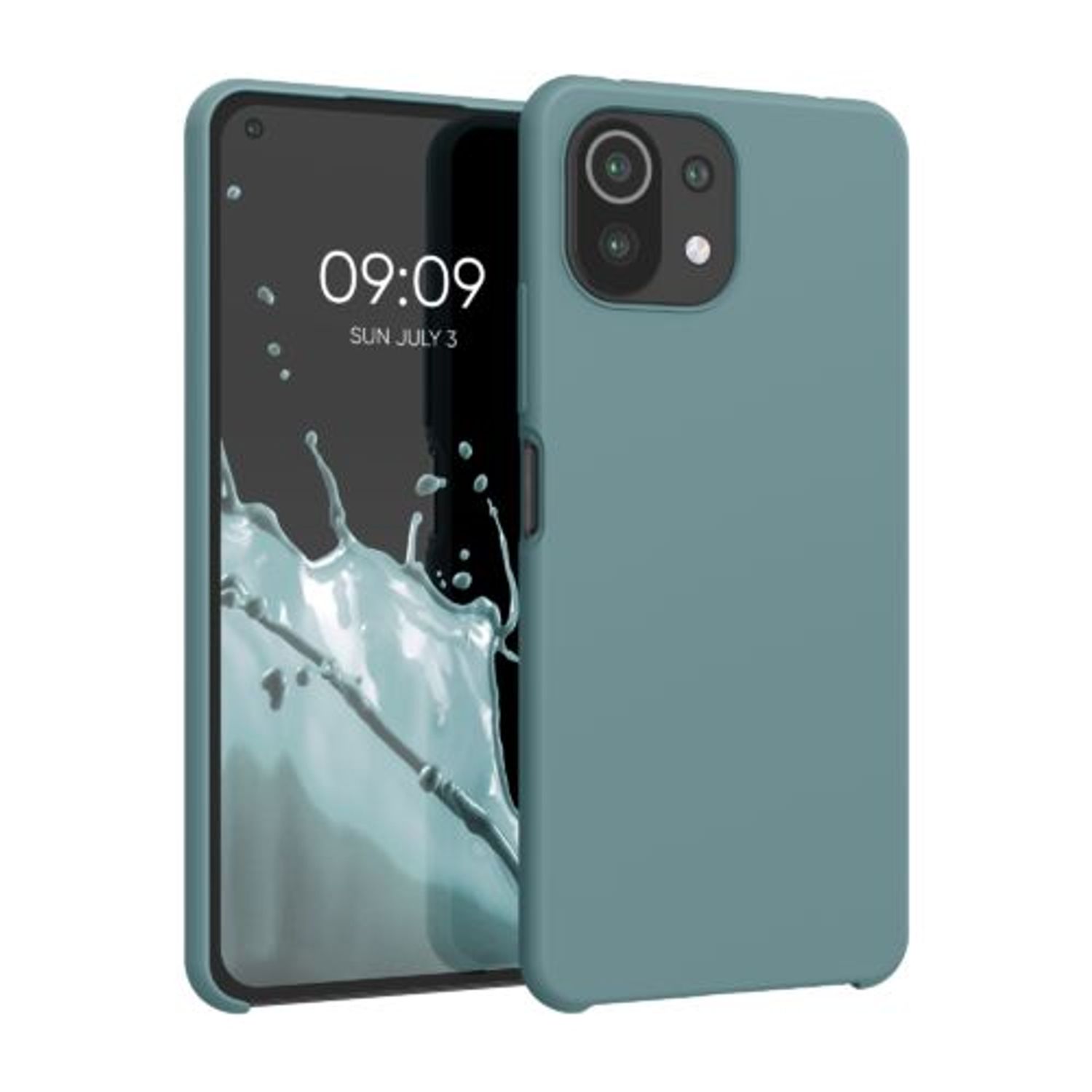 Husa pentru Xiaomi Mi 11 Lite 5G, Silicon, Verde, 54730.207, Kwmobile fotografia produsului