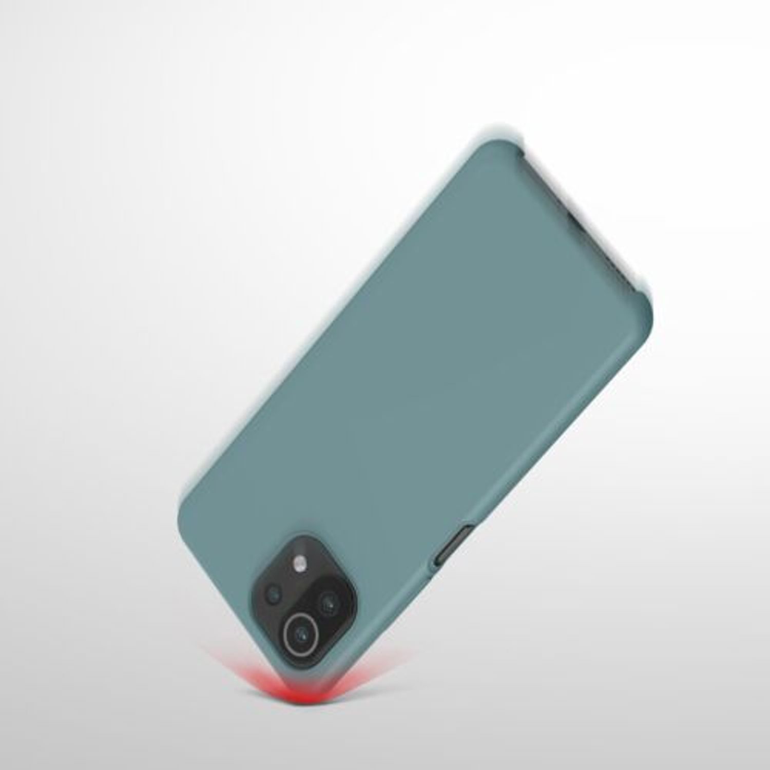 Husa pentru Xiaomi Mi 11 Lite 5G, Silicon, Verde, 54730.207, Kwmobile fotografia produsului View 8 L