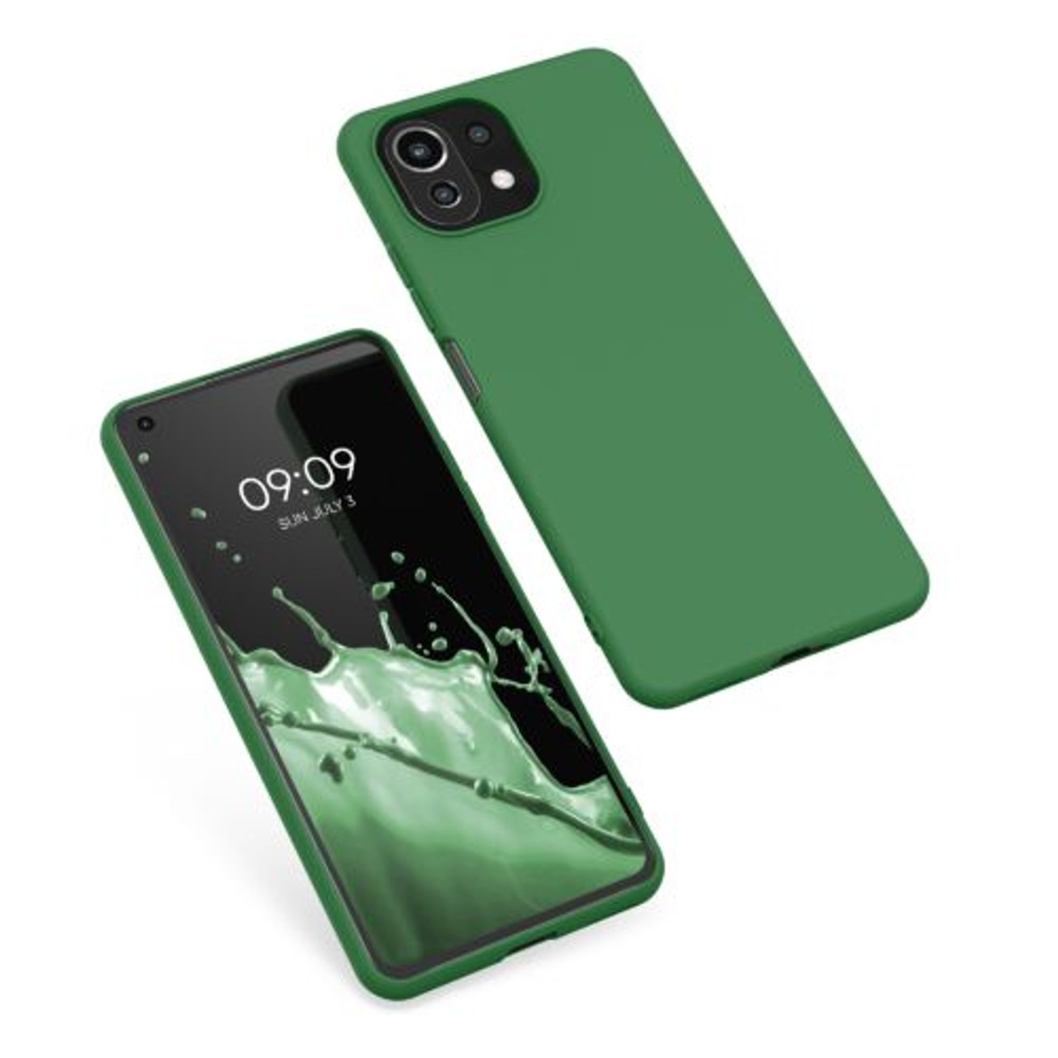 Husa pentru Xiaomi Mi 11 Lite 5G, Silicon, Verde, 54726.227, Kwmobile fotografia produsului View 2 L