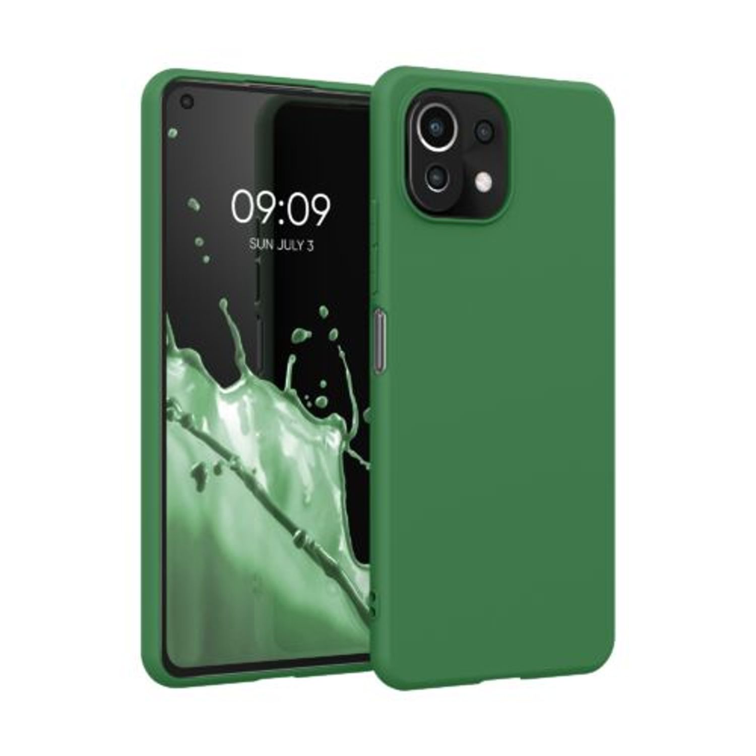 Husa pentru Xiaomi Mi 11 Lite 5G, Silicon, Verde, 54726.227, Kwmobile fotografia produsului