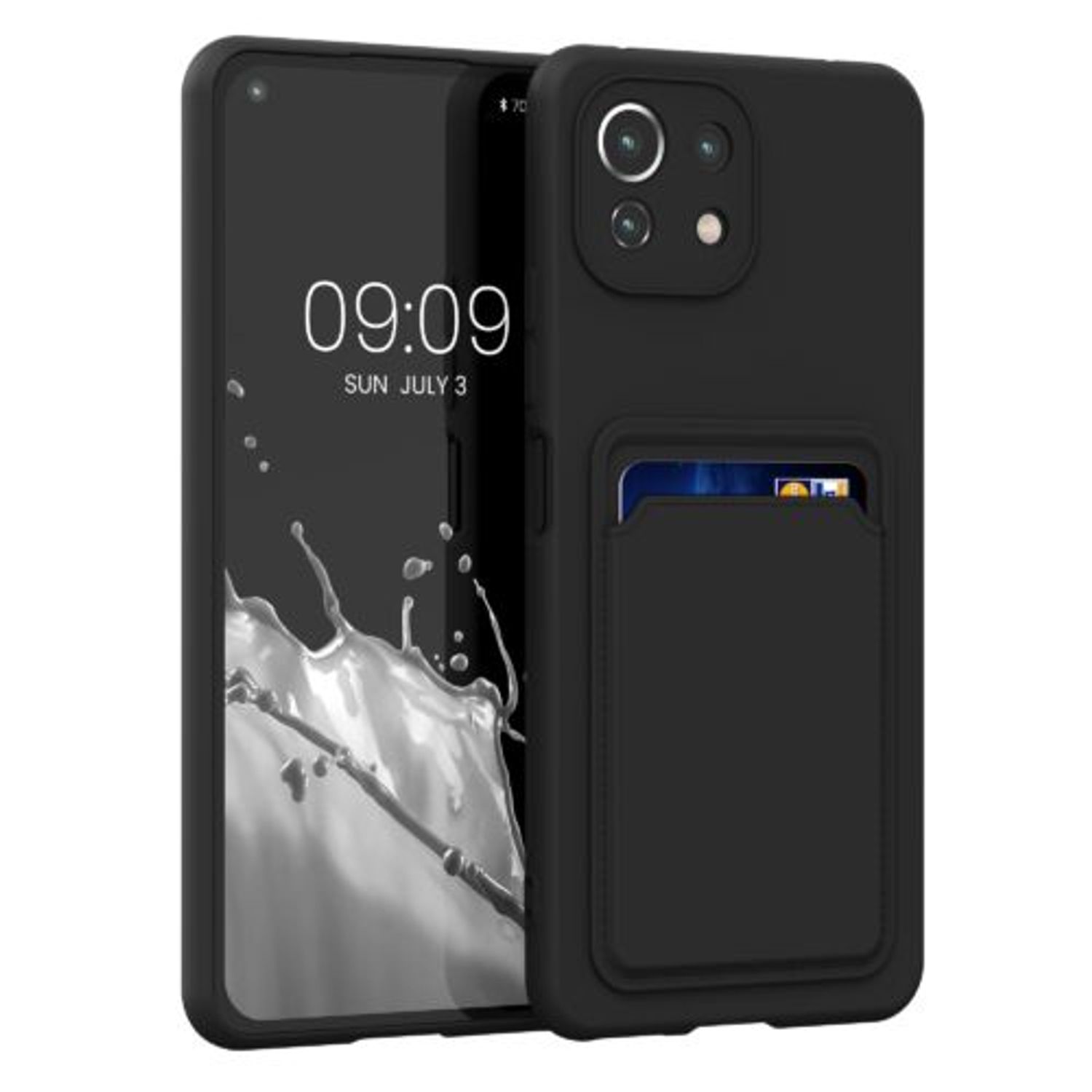 Husa pentru Xiaomi Mi 11 Lite 5G, Silicon, Negru, 56951.47, Kwmobile fotografia produsului