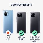 Husa pentru Xiaomi Mi 11 Lite 5G, Silicon, Negru, 56951.47, Kwmobile fotografia produsului View 5 S