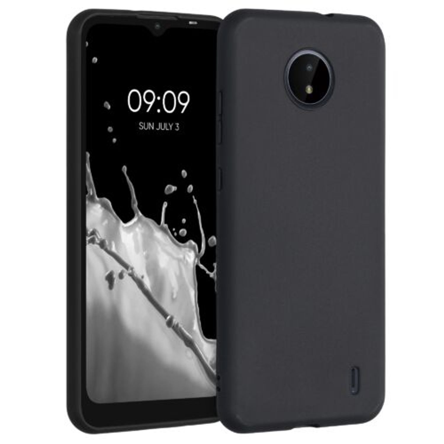 Husa pentru Nokia C20/C10, Silicon, Negru, 54848.01 fotografia produsului