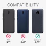 Husa pentru Nokia C20/C10, Silicon, Negru, 54848.01 fotografia produsului View 6 S