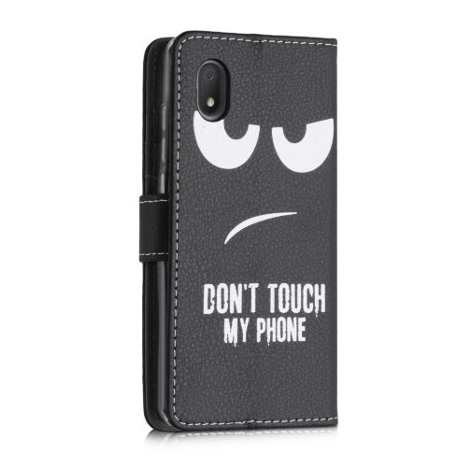 Husa pentru Alcatel 1B (2020), Piele ecologica, Negru, 52960.04, Kwmobile fotografia produsului View 5 L