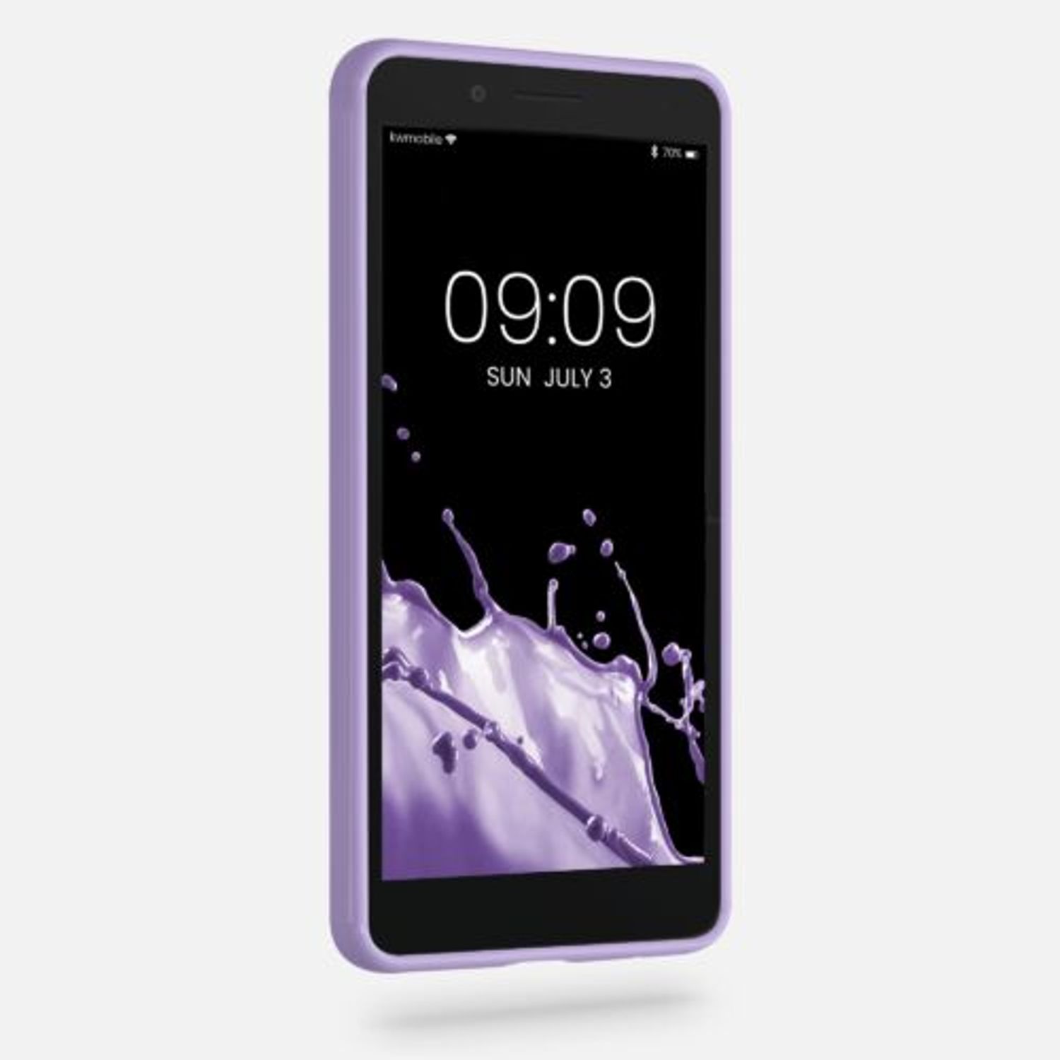 Husa pentru Alcatel 1C (2019), Silicon, Mov, 47558.108, Kwmobile fotografia produsului View 5 L