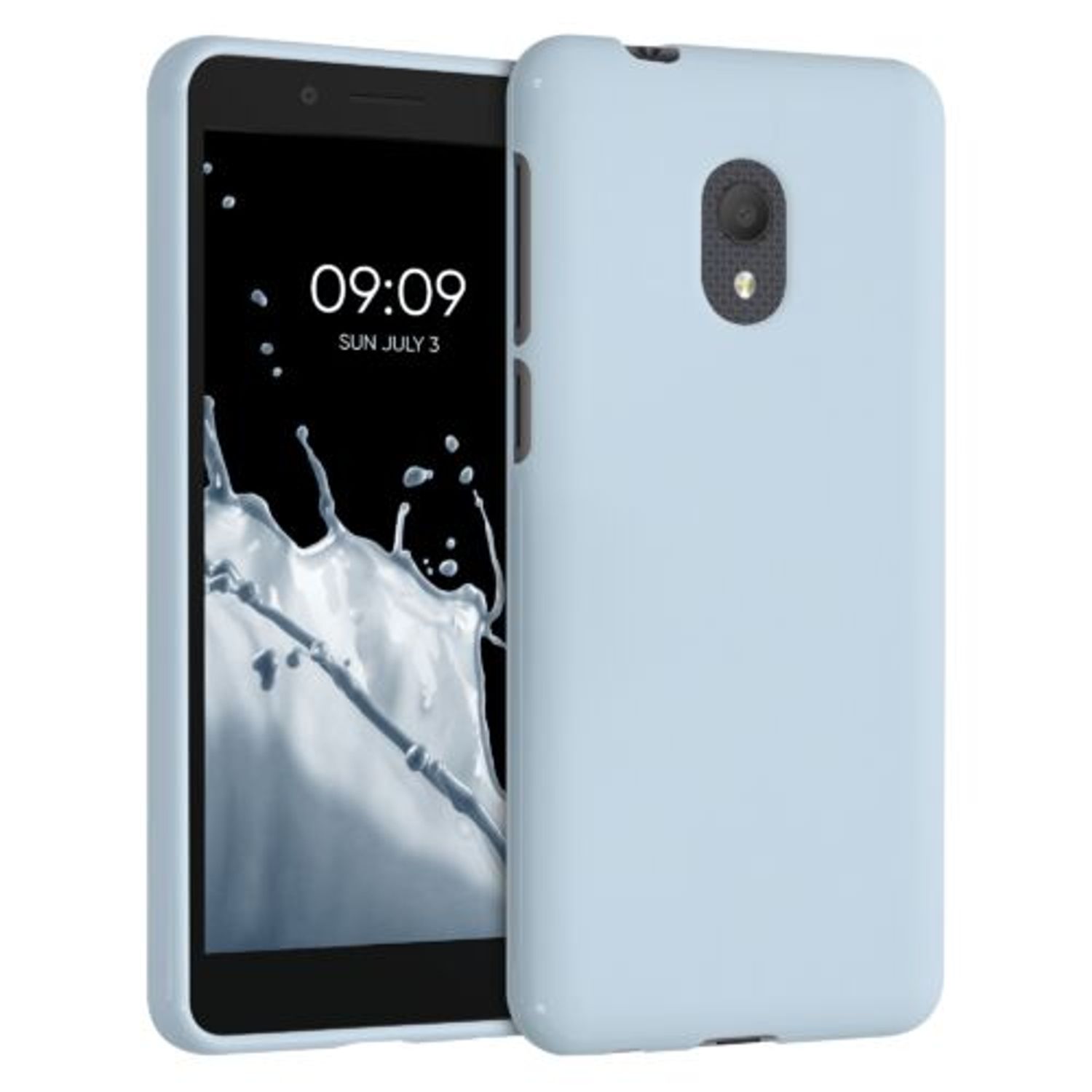 Husa pentru Alcatel 1C (2019), Silicon, Verde, 47558.58, Kwmobile fotografia produsului